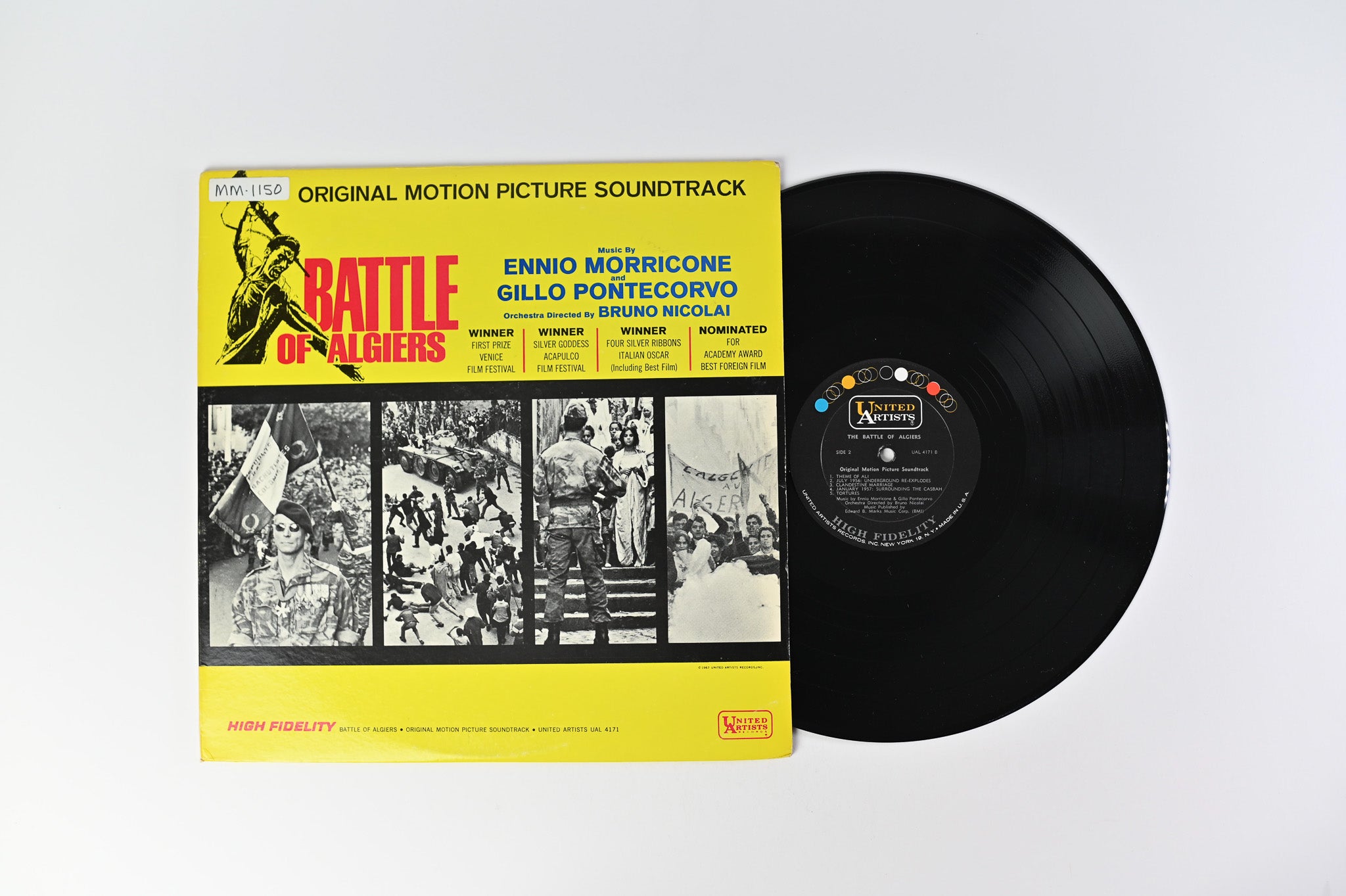 Ennio Morricone - Battle Of Algiers - Original Motion Picture Soundtrack on United Artists Records