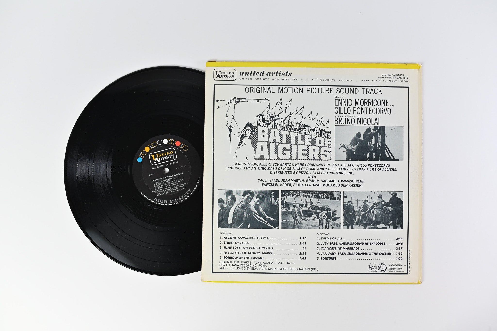 Ennio Morricone - Battle Of Algiers - Original Motion Picture Soundtrack on United Artists Records