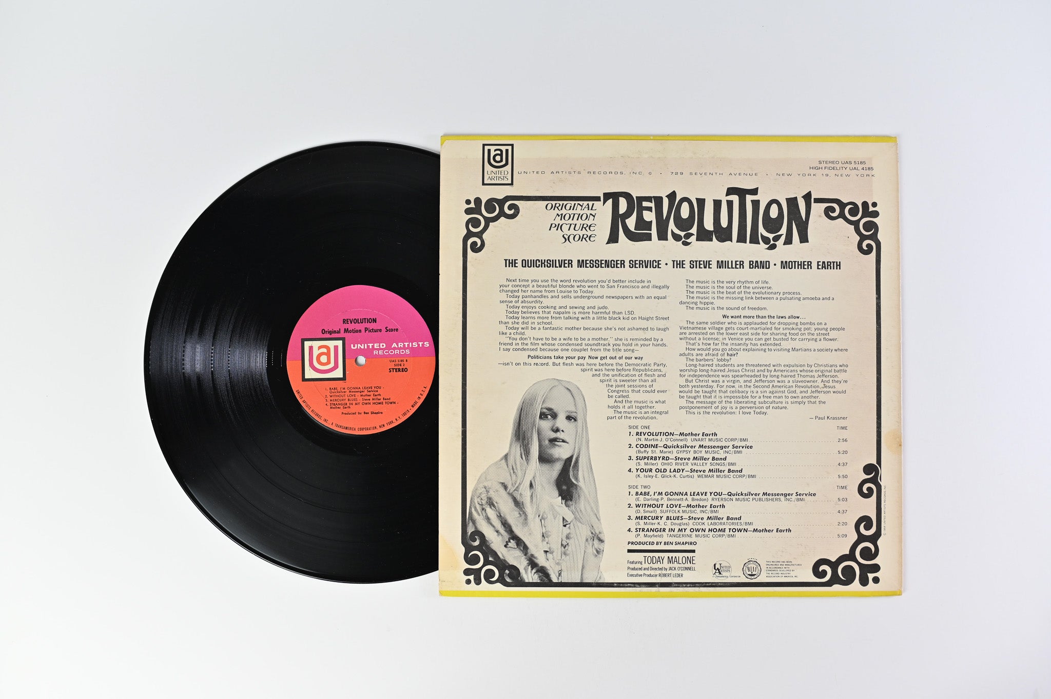 Various - Revolution - Original Motion Picture Score on United Artists Records