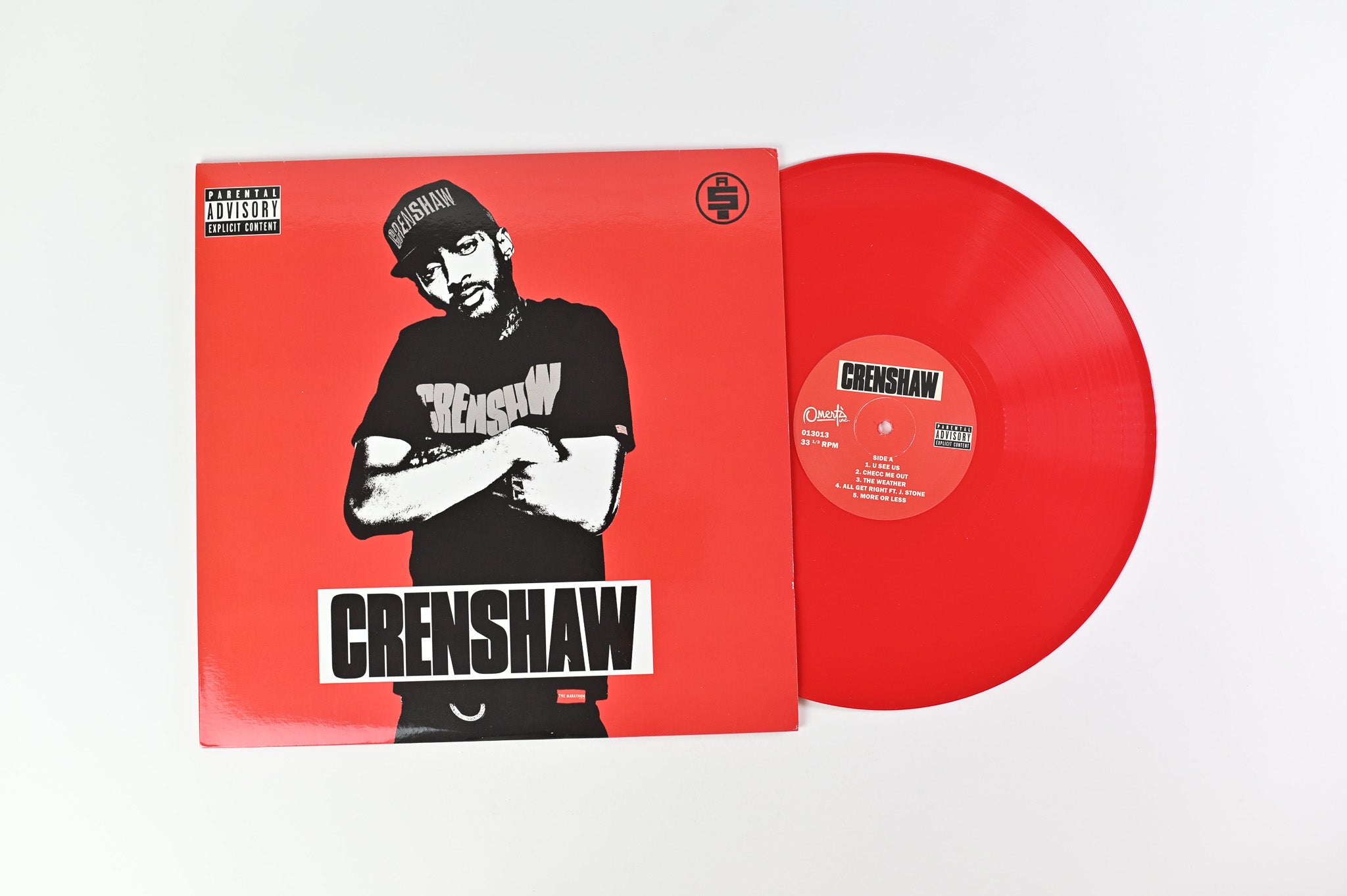 Nipsey Hussle - Crenshaw Red & White Vinyl Unofficial Pressing