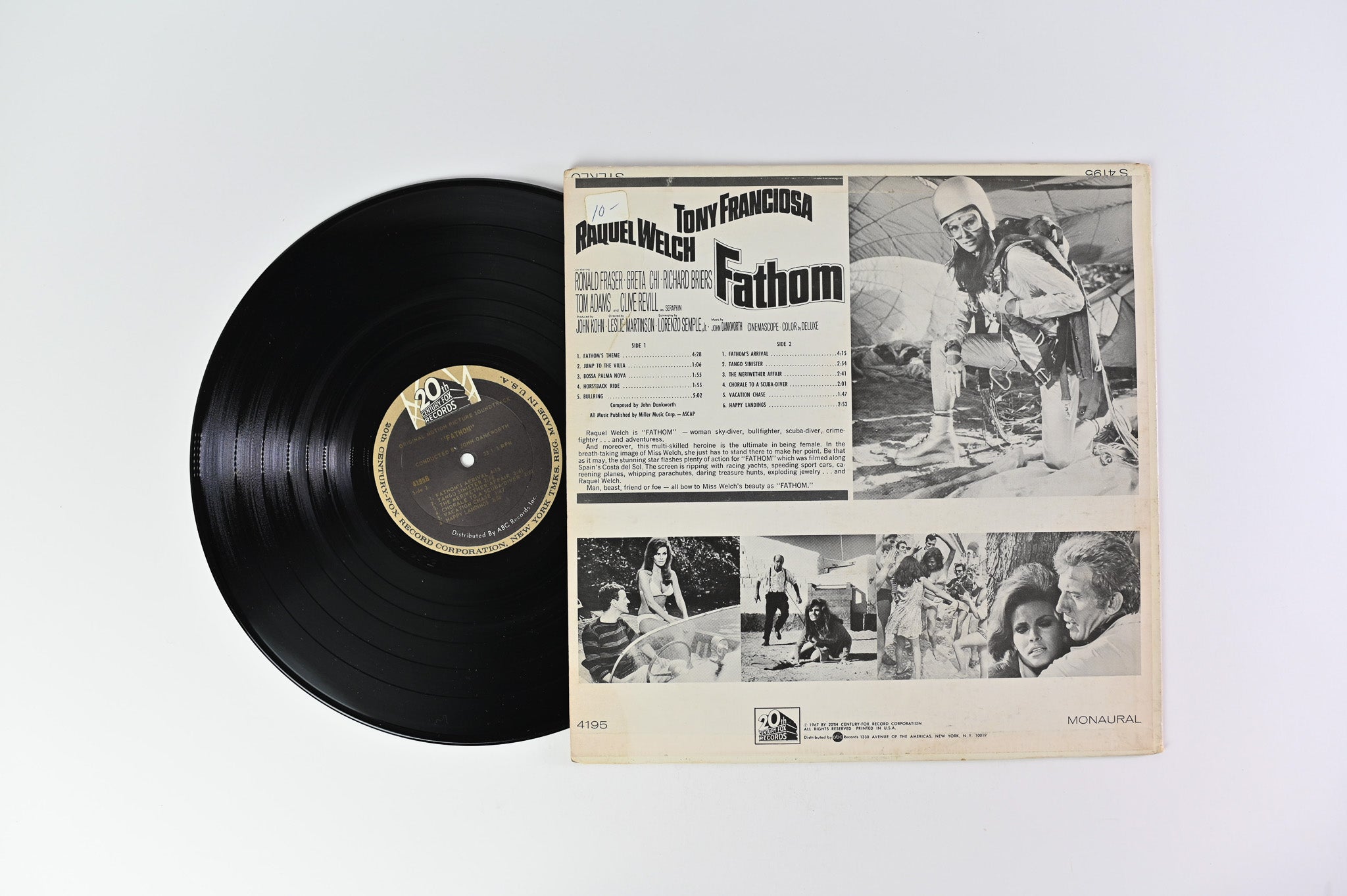 John Dankworth - Fathom (Original Motion Picture Soundtrack Album) on 20th Century Fox Records