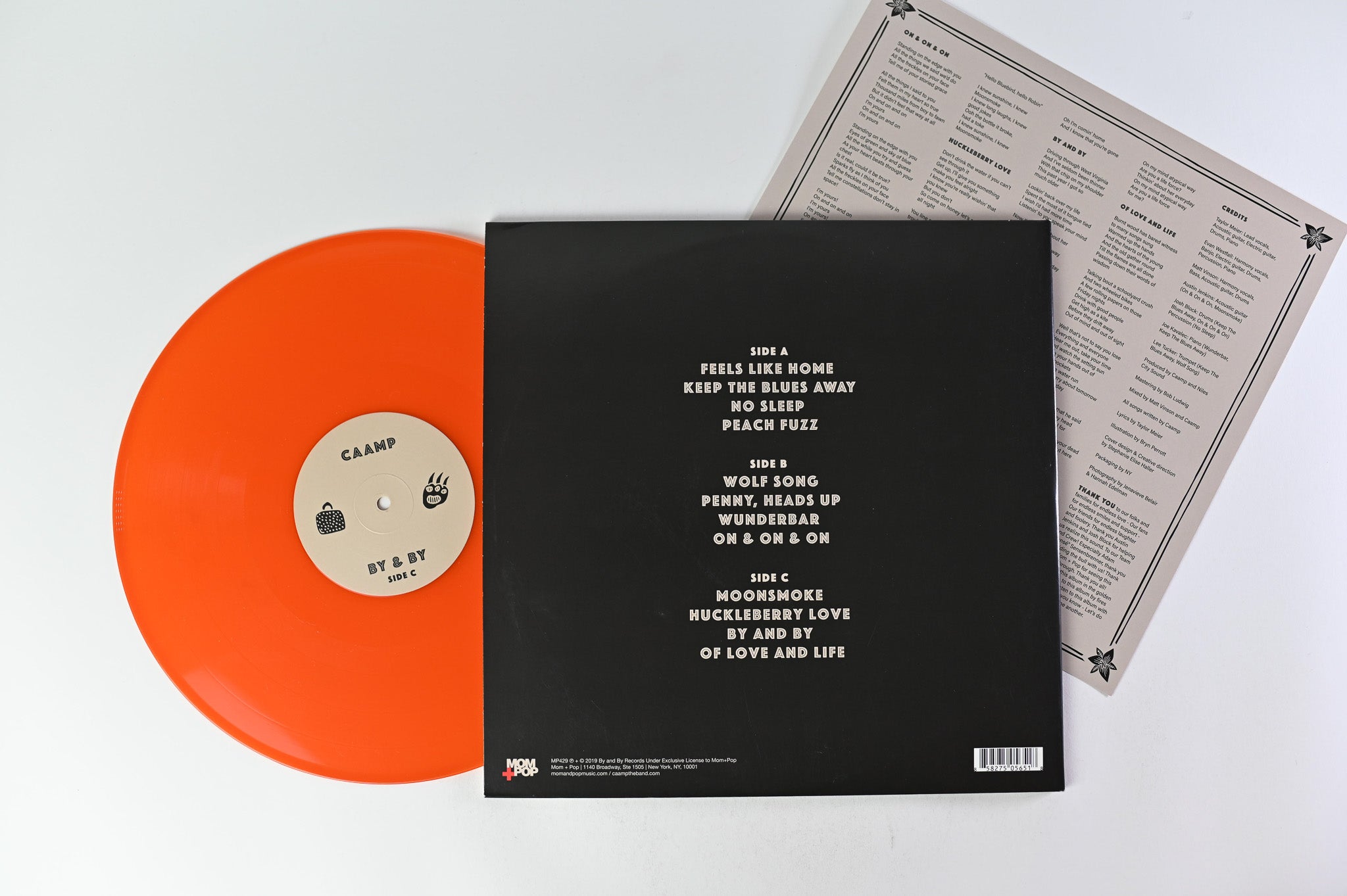 Caamp - By & By on Mom + Pop - Orange Vinyl