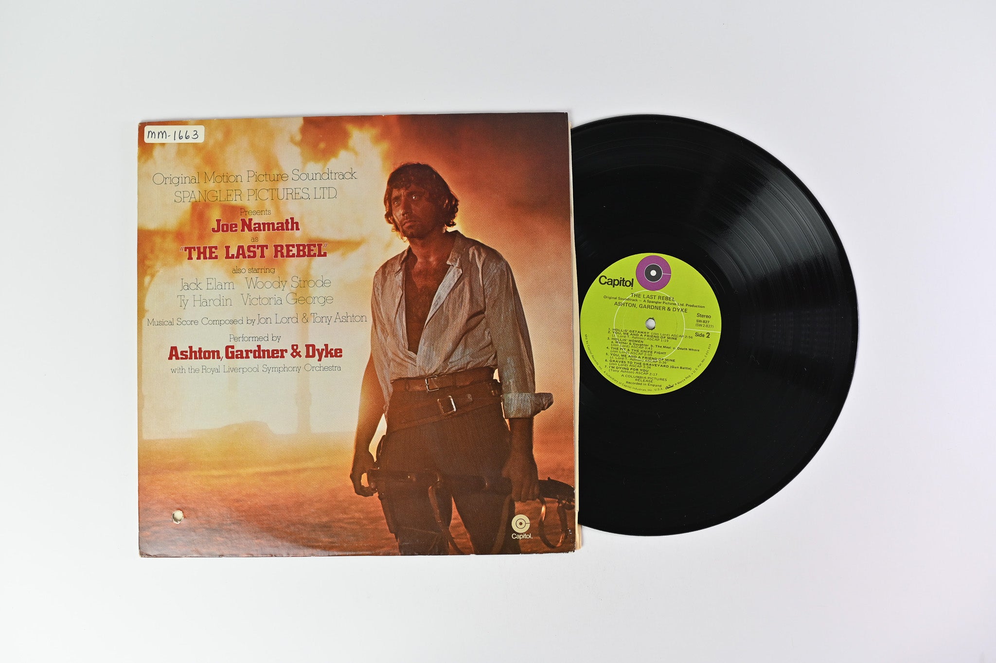 Ashton, Gardner & Dyke - The Last Rebel (Original Motion Picture Soundtrack) on Capitol Records