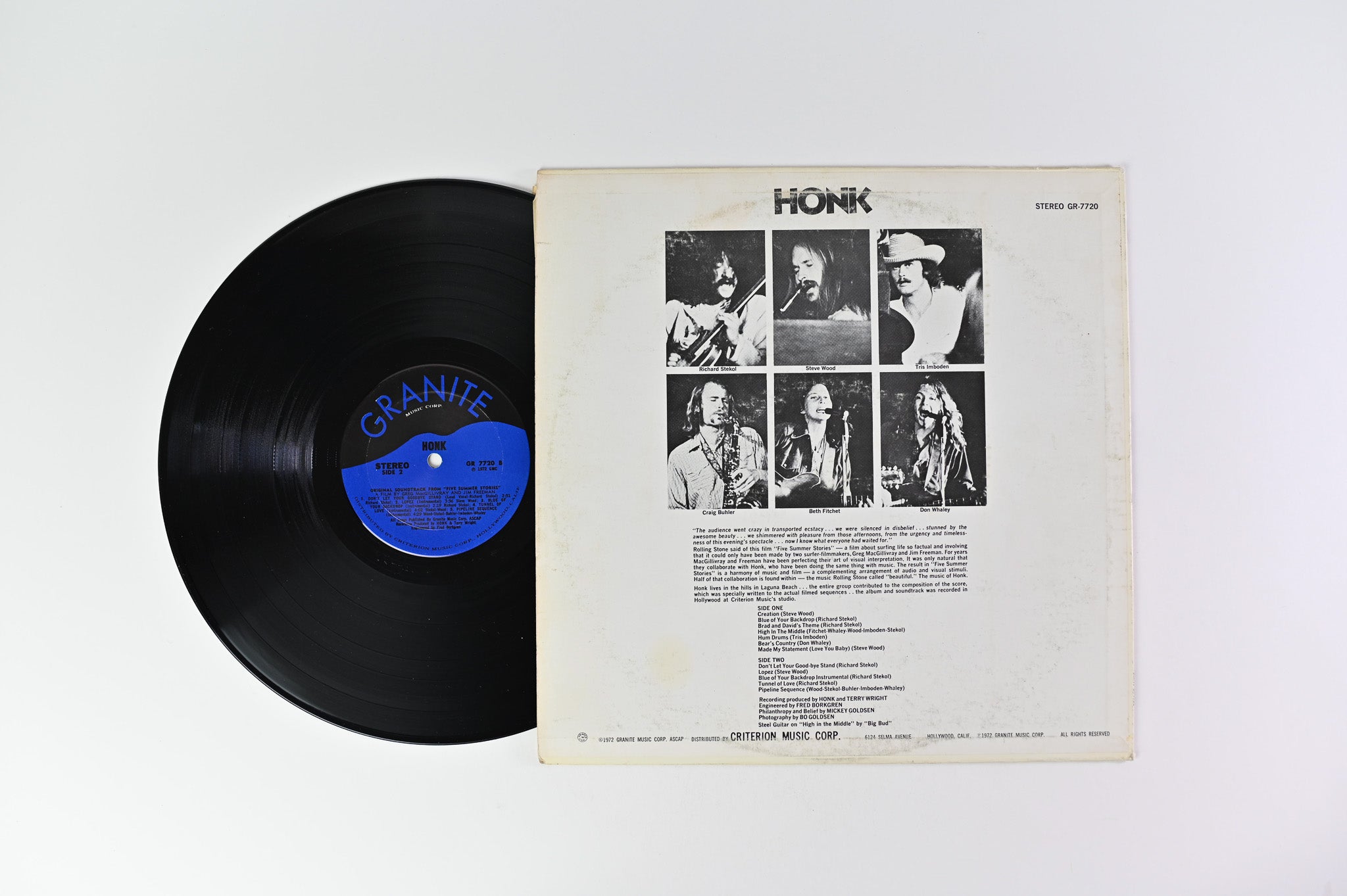 Honk - The Original Sound Track from Five Summer Stories on Granite Records