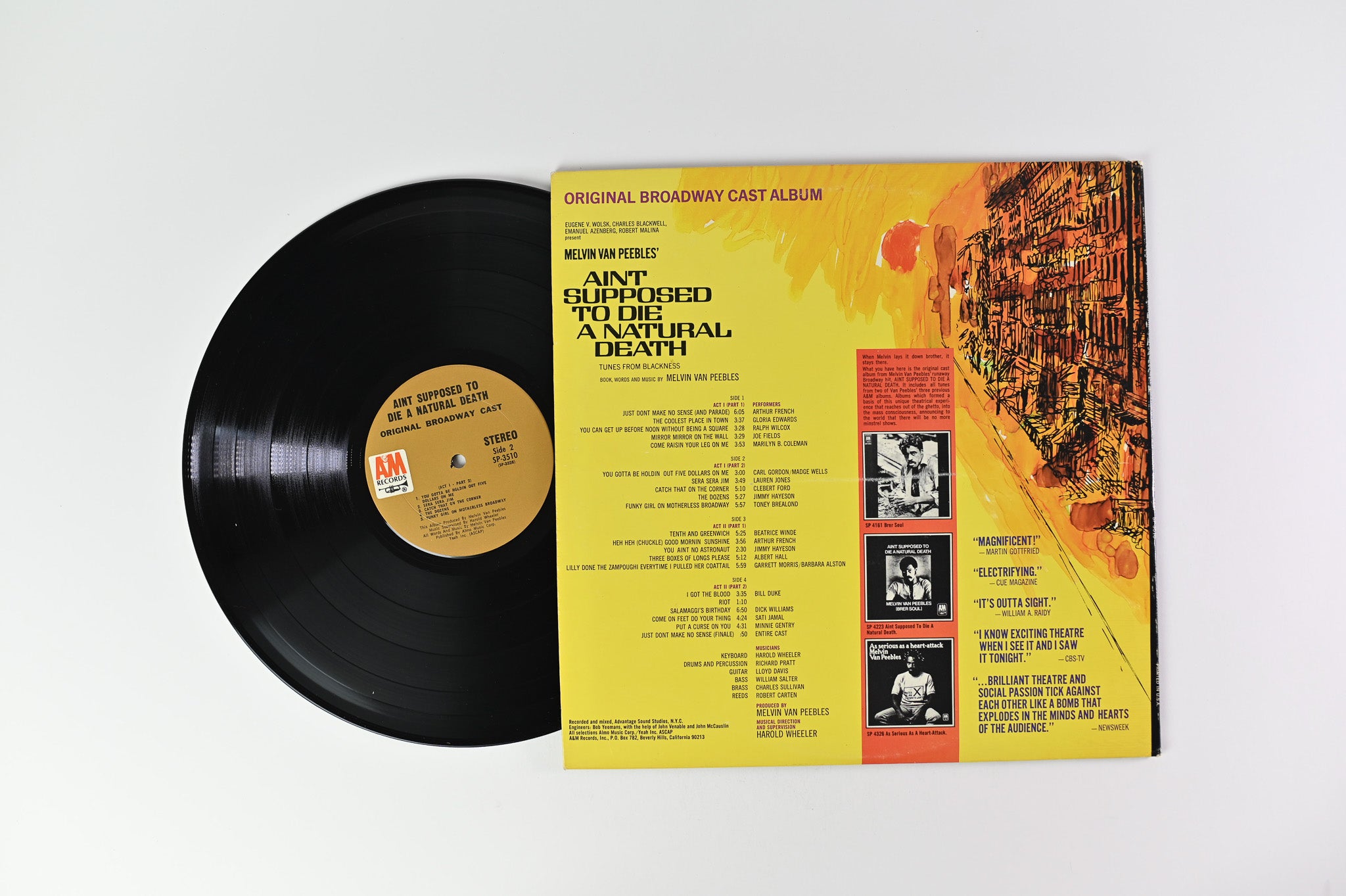 Melvin Van Peebles - Ain't Supposed To Die A Natural Death (Tunes From Blackness) on A&M Records