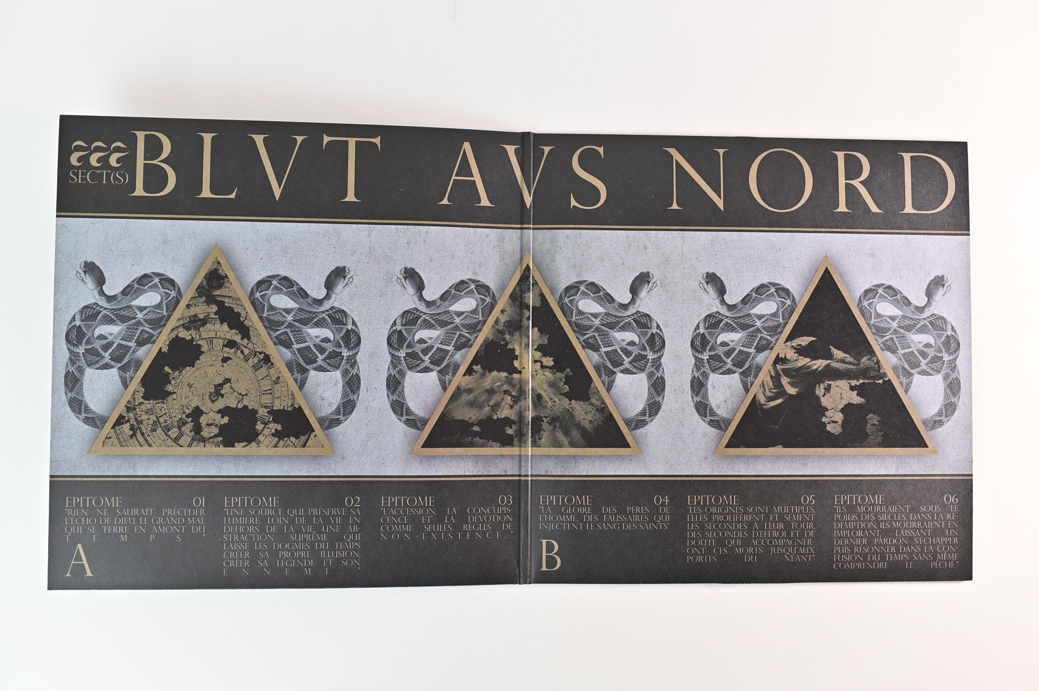 Blut Aus Nord - 777 - Sect(s) on Debemur Morti Productions - Black/Gold Starburst Vinyl