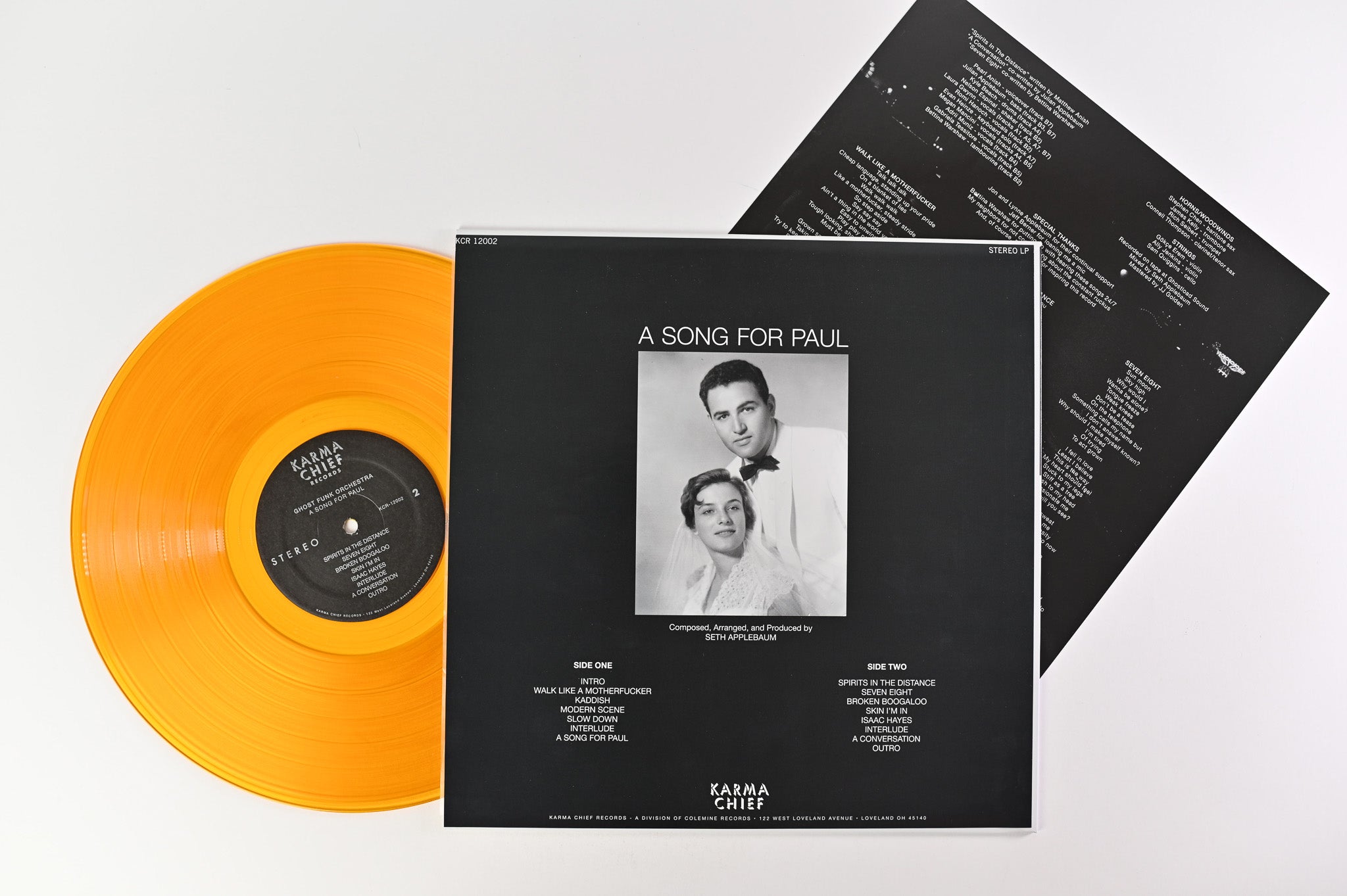 Ghost Funk Orchestra - A Song For Paul on Karma Chief Ltd Gold Vinyl
