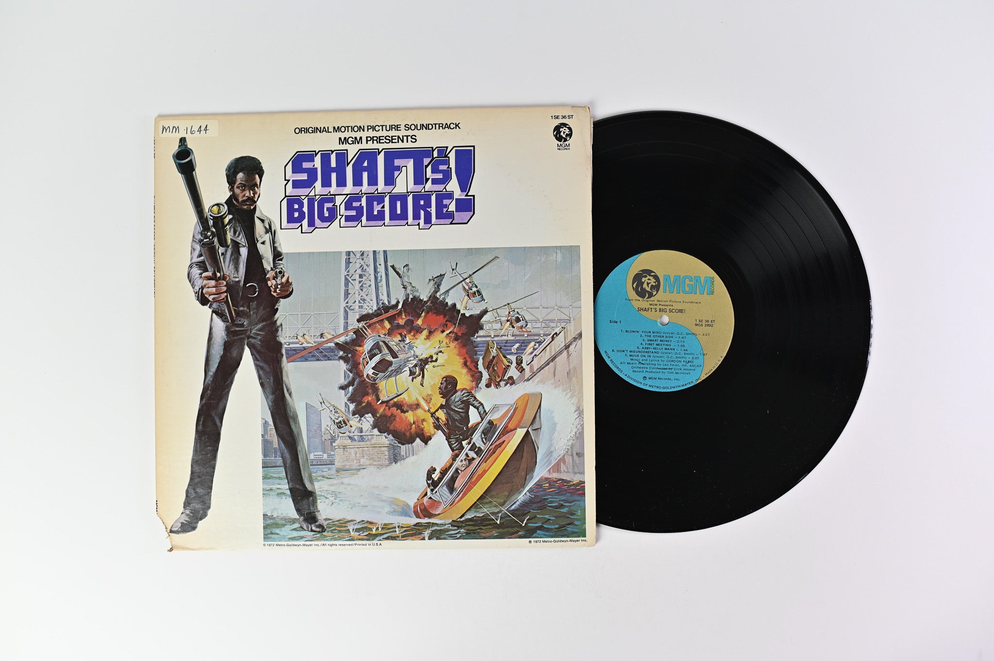 Gordon Parks - Shaft's Big Score! - The Original Motion Picture Soundtrack on MGM Records
