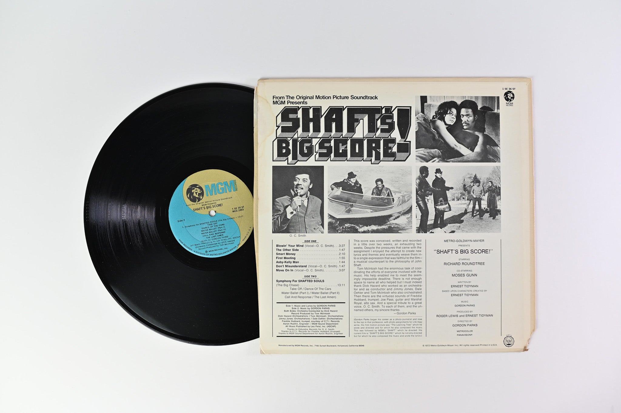 Gordon Parks - Shaft's Big Score! - The Original Motion Picture Soundtrack on MGM Records