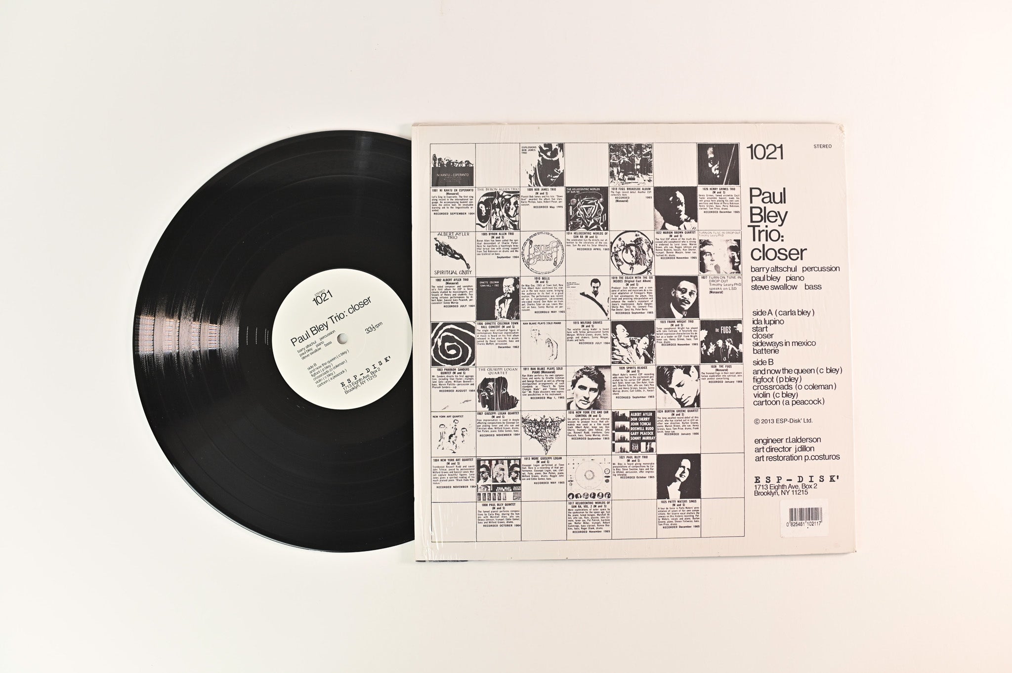 Paul Bley Trio - Closer on ESP-Disk / Base Record