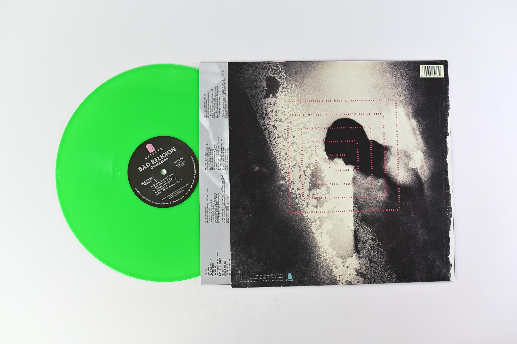 Bad Religion - Generator on Epitaph Ltd 30th Anniversary Green Neon Reissue