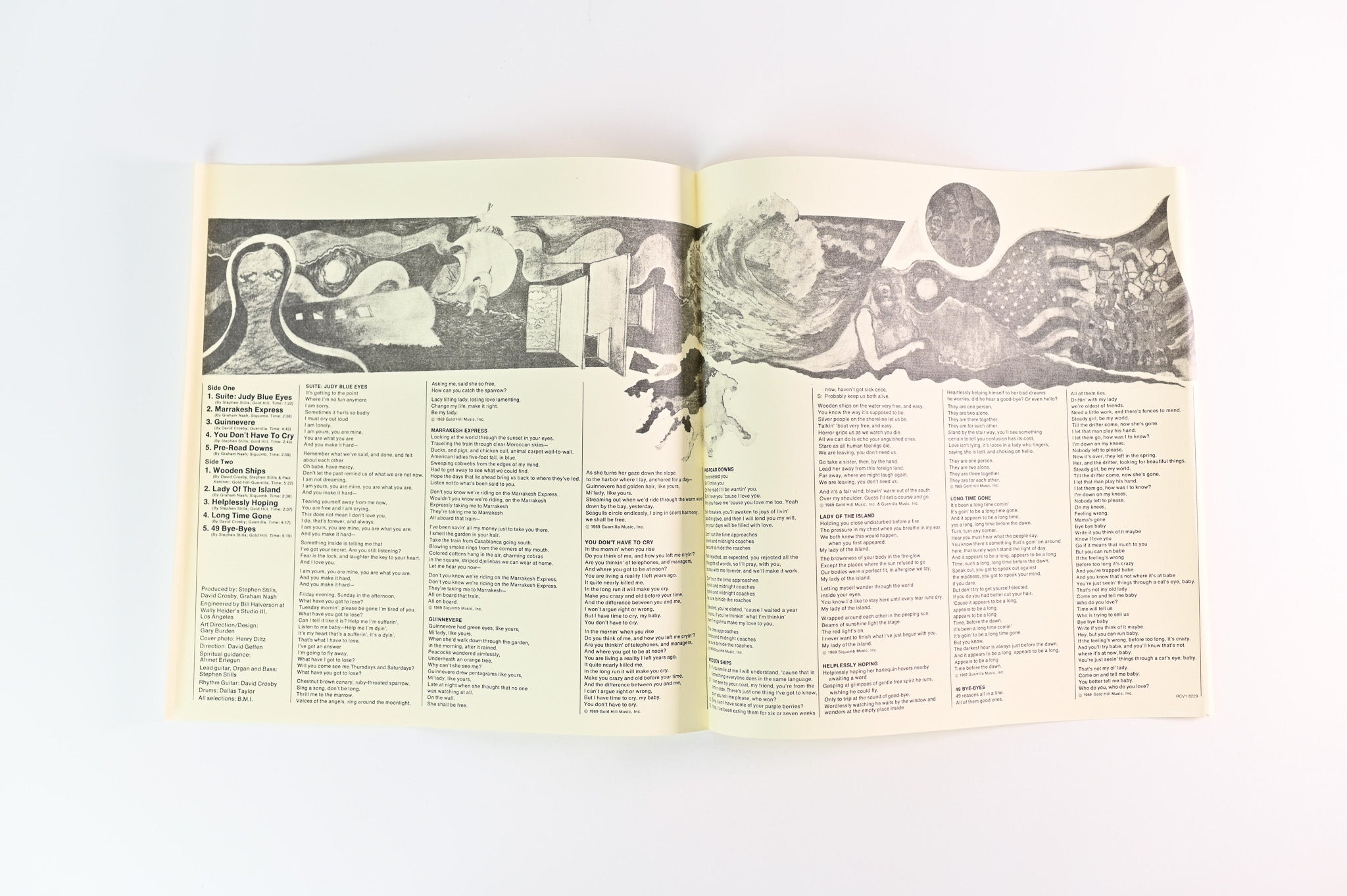 Crosby, Stills & Nash - Crosby, Stills & Nash on Atlantic - Burgundy Marble Vinyl