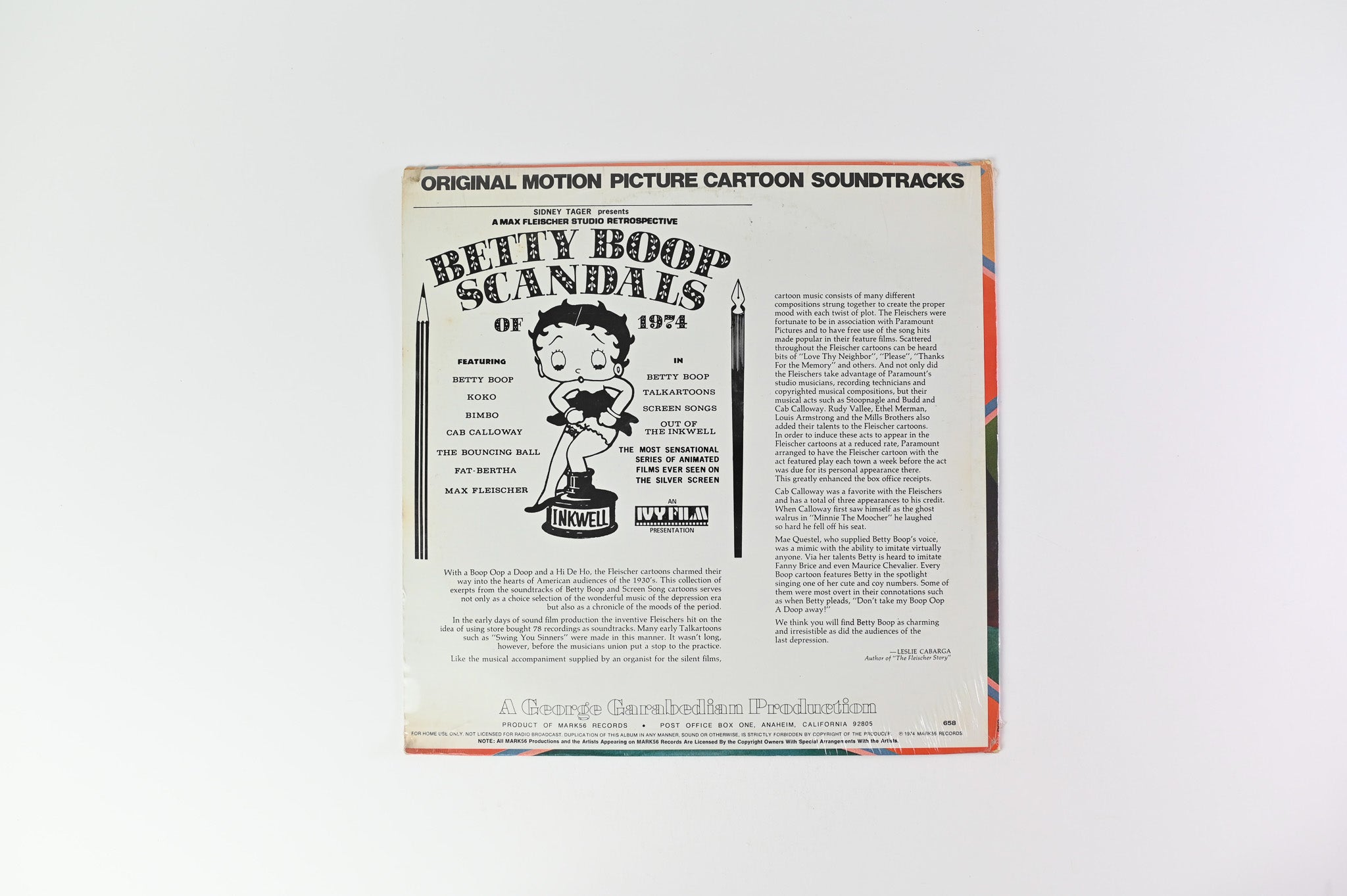 Mae Questel - Betty Boop - Scandals Of 1974 (Original Motion Picture Soundtrack) on Mark56 Records Sealed