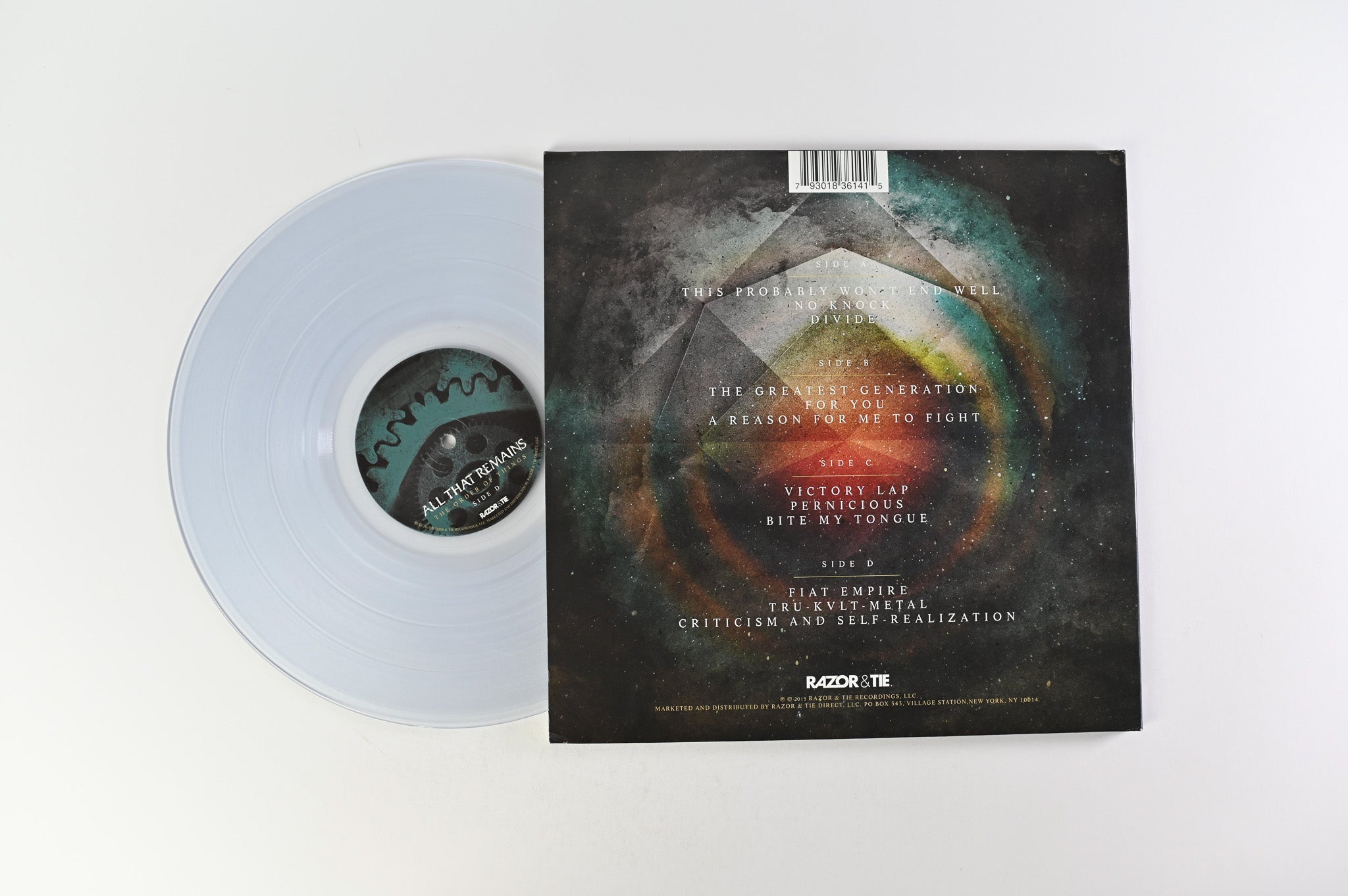 All That Remains - The Order Of Things on Razor & Tie Clear Vinyl
