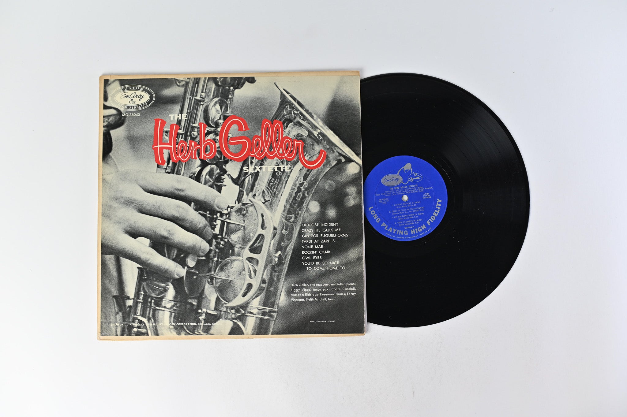 Herb Geller Sextette - The Herb Geller Sextette on EmArcy - Mono DG