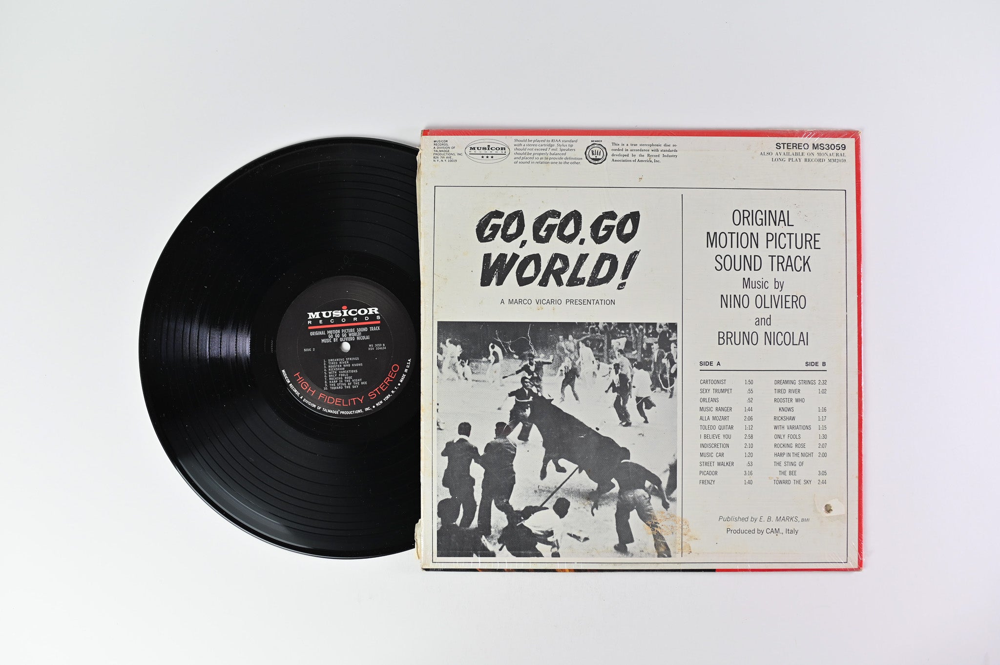 Nino Oliviero - Go, Go, Go World! (Original Motion Picture Soundtrack) on Musicor Records
