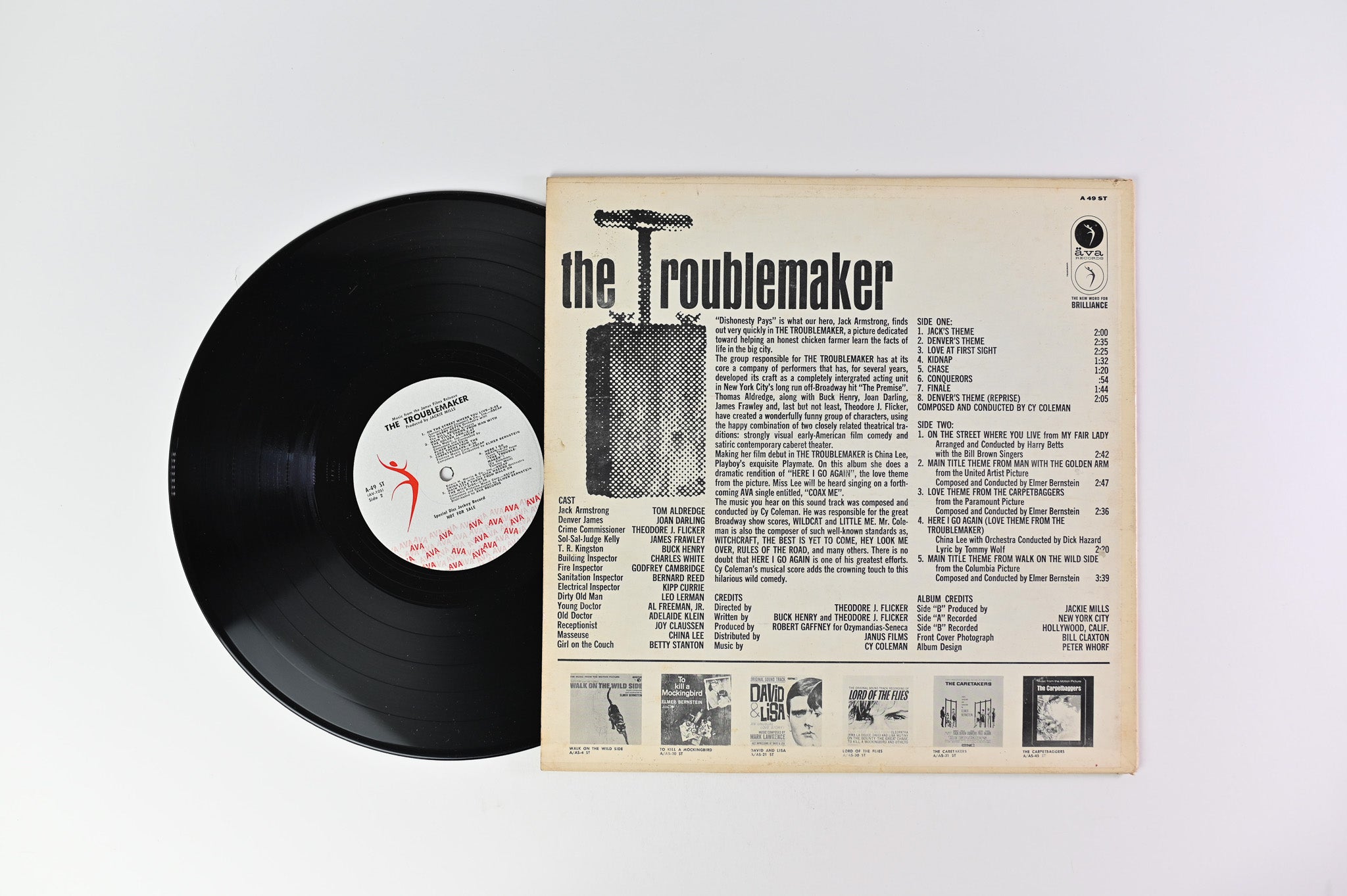 Cy Coleman - The Troublemaker (Original Sound Track From The Janus Films Presentation) on Ava Records