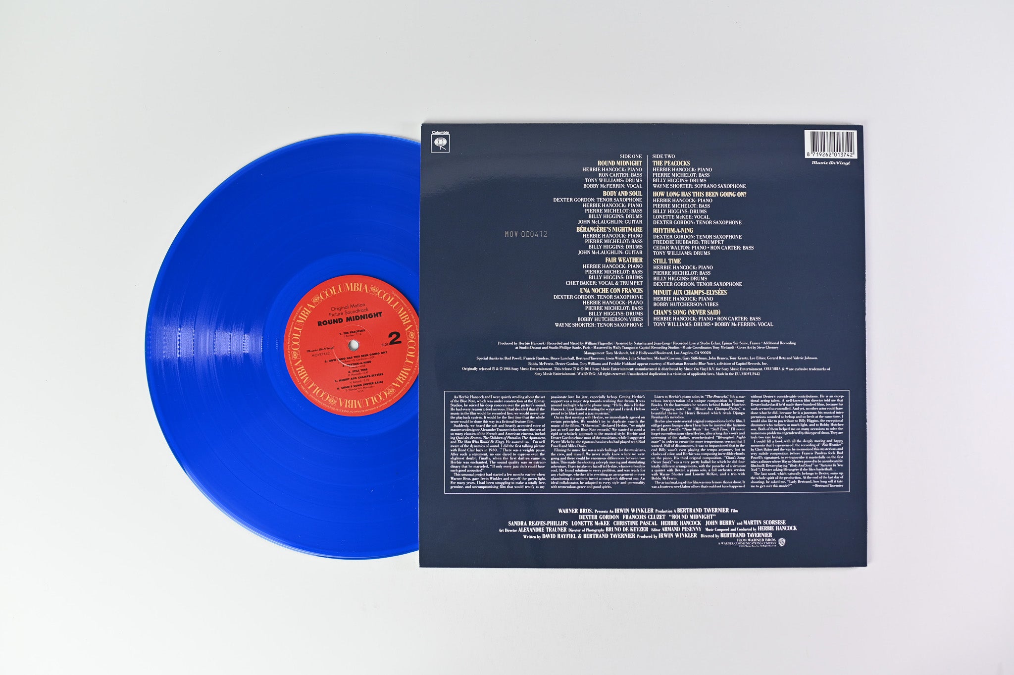 Herbie Hancock - Round Midnight (Original Motion Picture Soundtrack) on Music On Vinyl Translucent Blue Vinyl