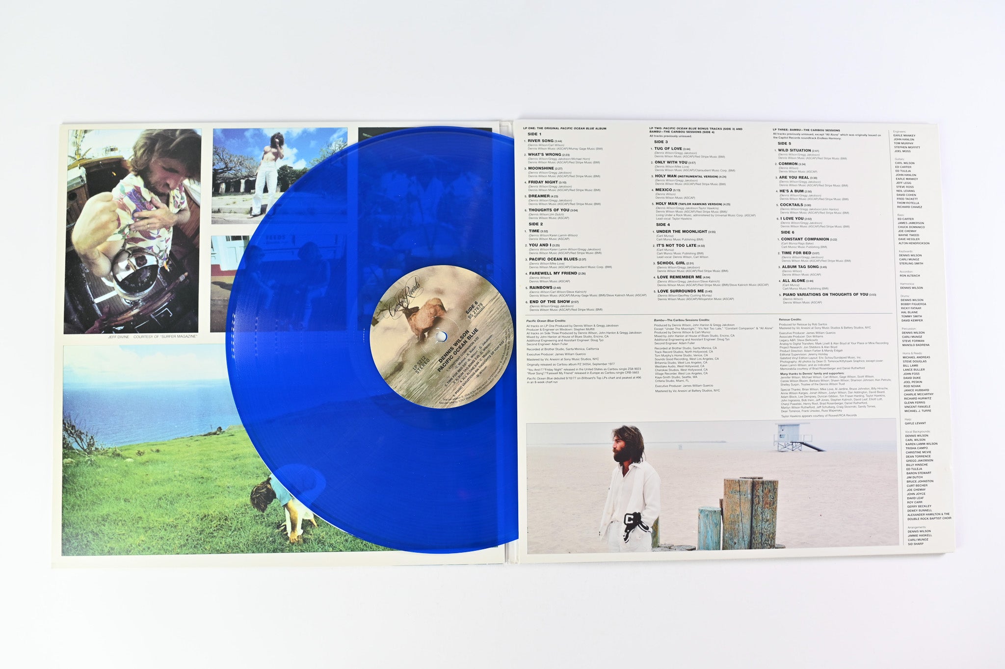 Dennis Wilson - Pacific Ocean Blue on Caribou Sundazed Ltd Blue Translucent Reissue