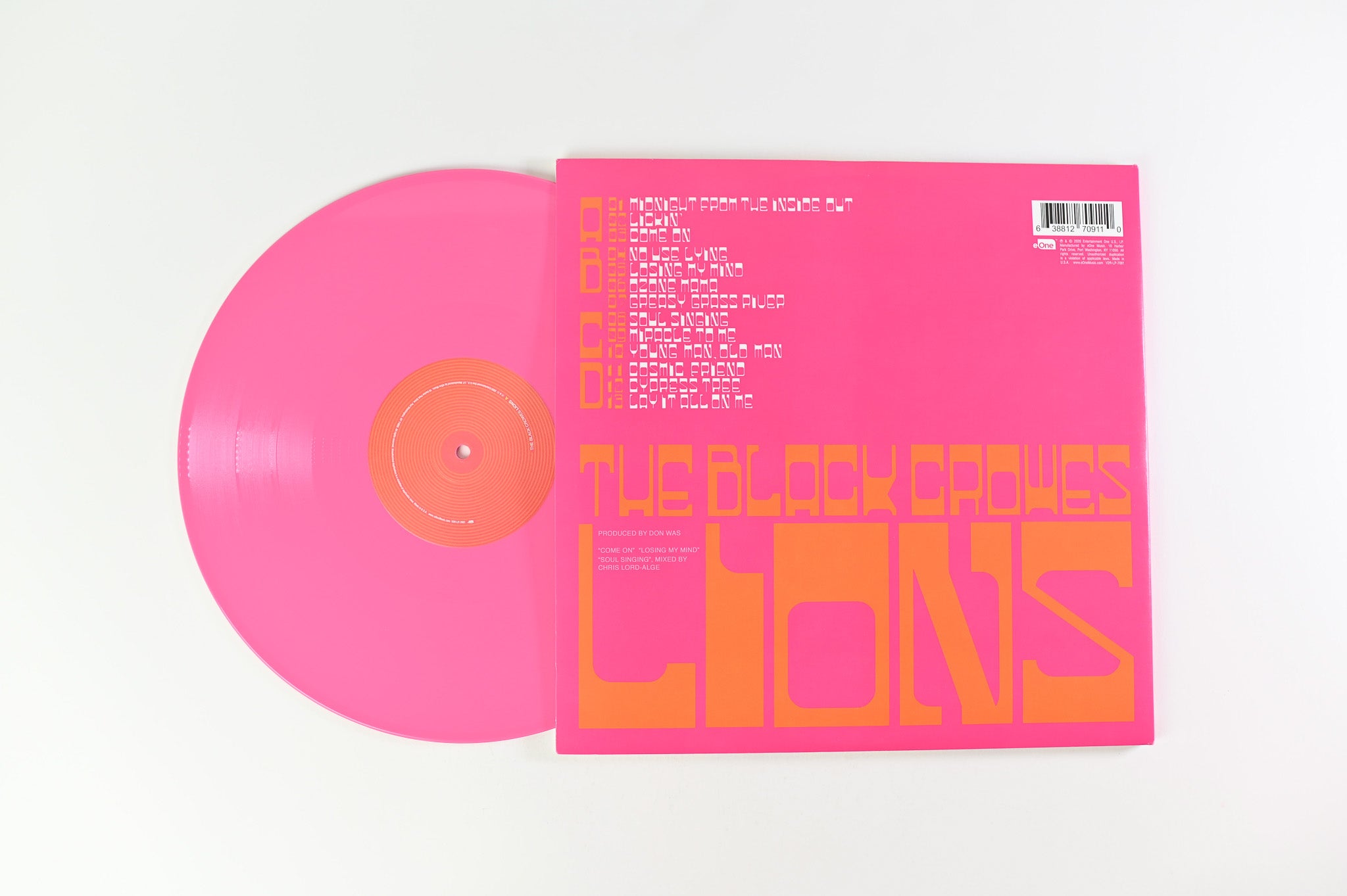 The Black Crowes - Lions on eOne RSD 2020 Ltd Pink Vinyl Reissue