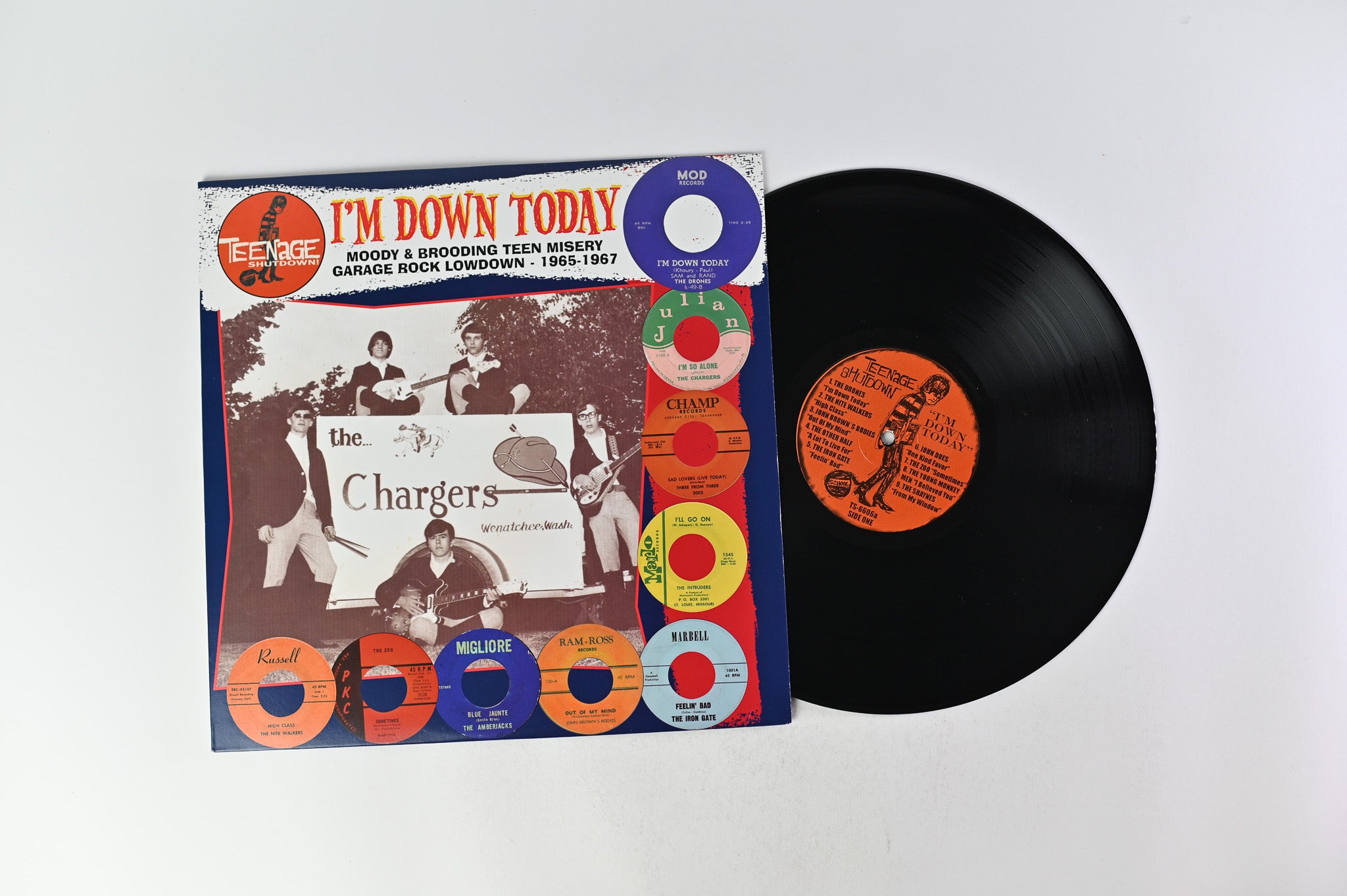 Various - "I'm Down Today" (Moody & Brooding Teen Misery Garage Rock Lowdown - 1965-67) on Teenage Shutdown!