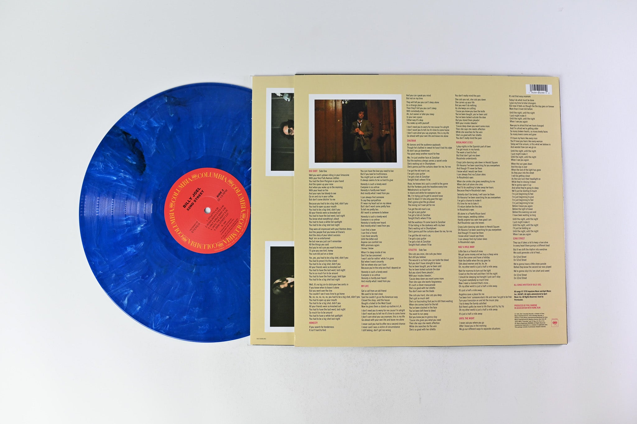 Billy Joel - 52nd Street on Columbia - Blue Swirl Vinyl