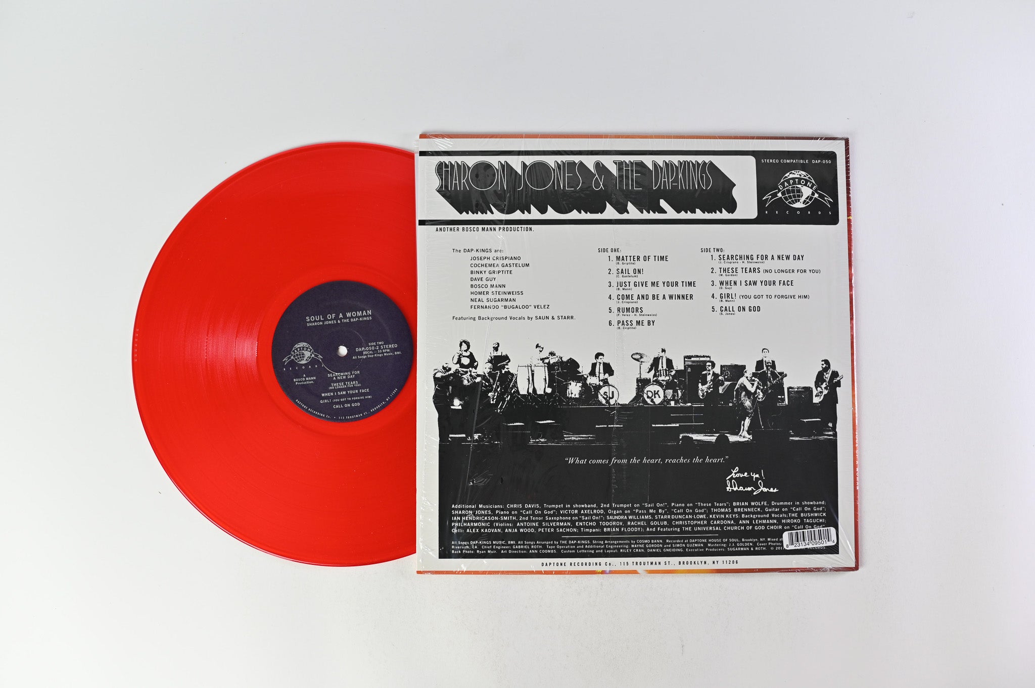 Sharon Jones & The Dap-Kings - Soul Of A Woman on Daptone Records - Red Vinyl