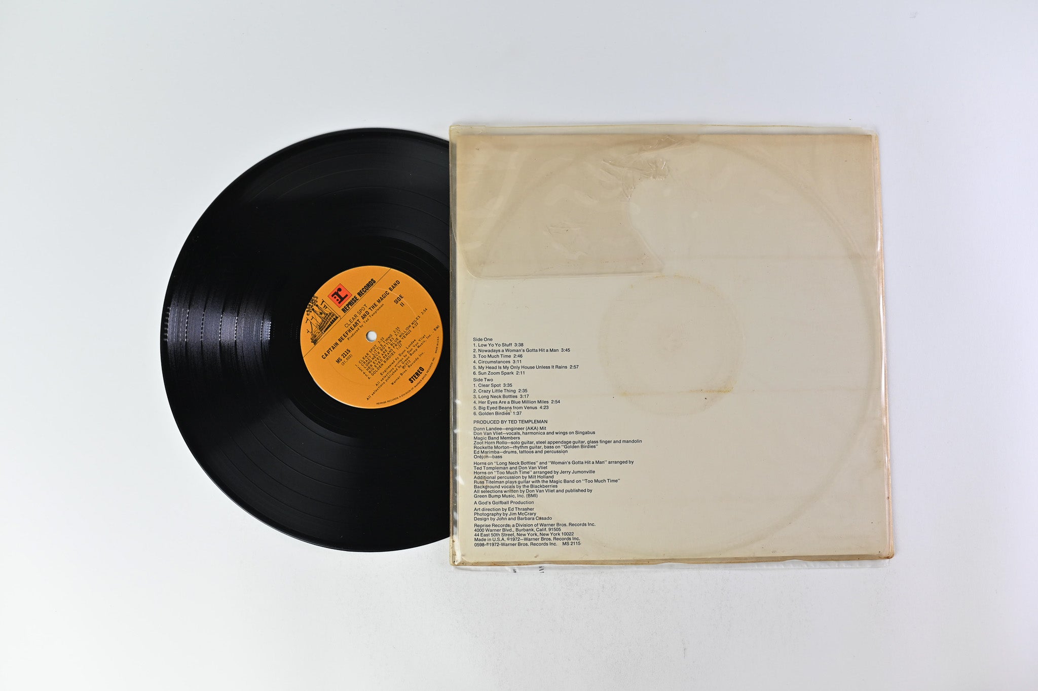 Captain Beefheart - Clear Spot on Reprise Records