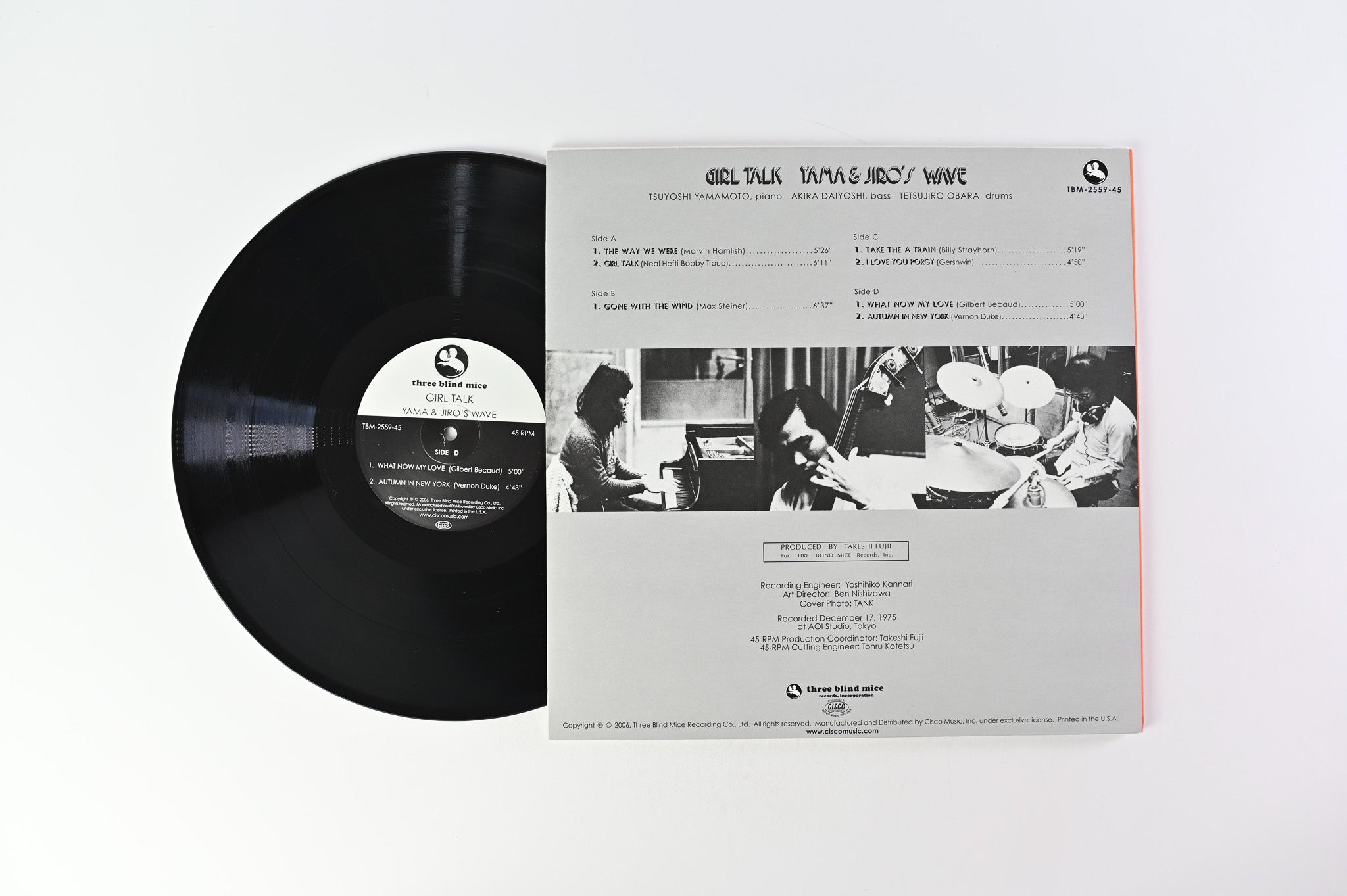 Yama & Jiro's Wave - Girl Talk on Cisco TBM Super-Cut Analogue 45 RPM Reissue