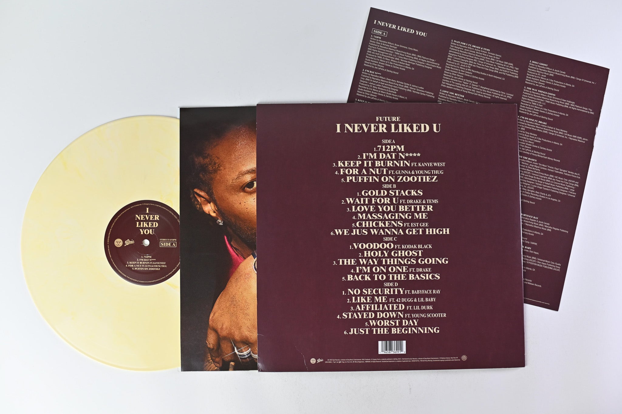 Future - I Never Liked You on Epic - Buttercream Vinyl