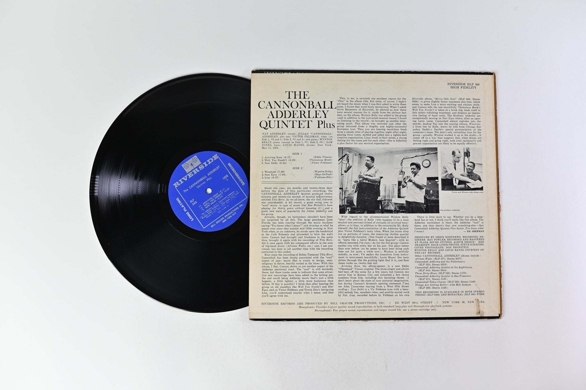 The Cannonball Adderley Quintet - Plus on Riverside Records - Mono
