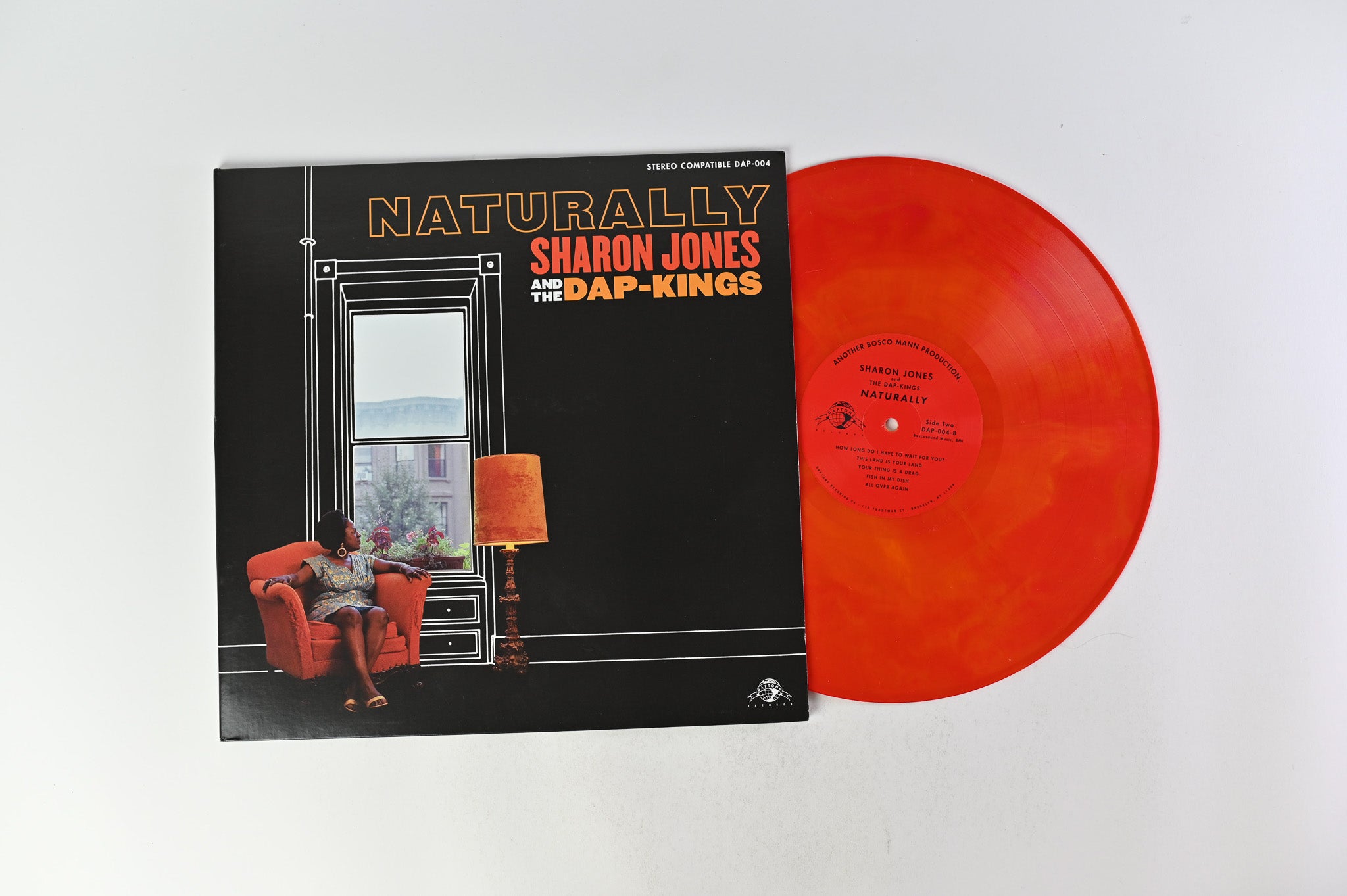 Sharon Jones & The Dap-Kings - Naturally on Daptone Records - Red/Yellow Swirl