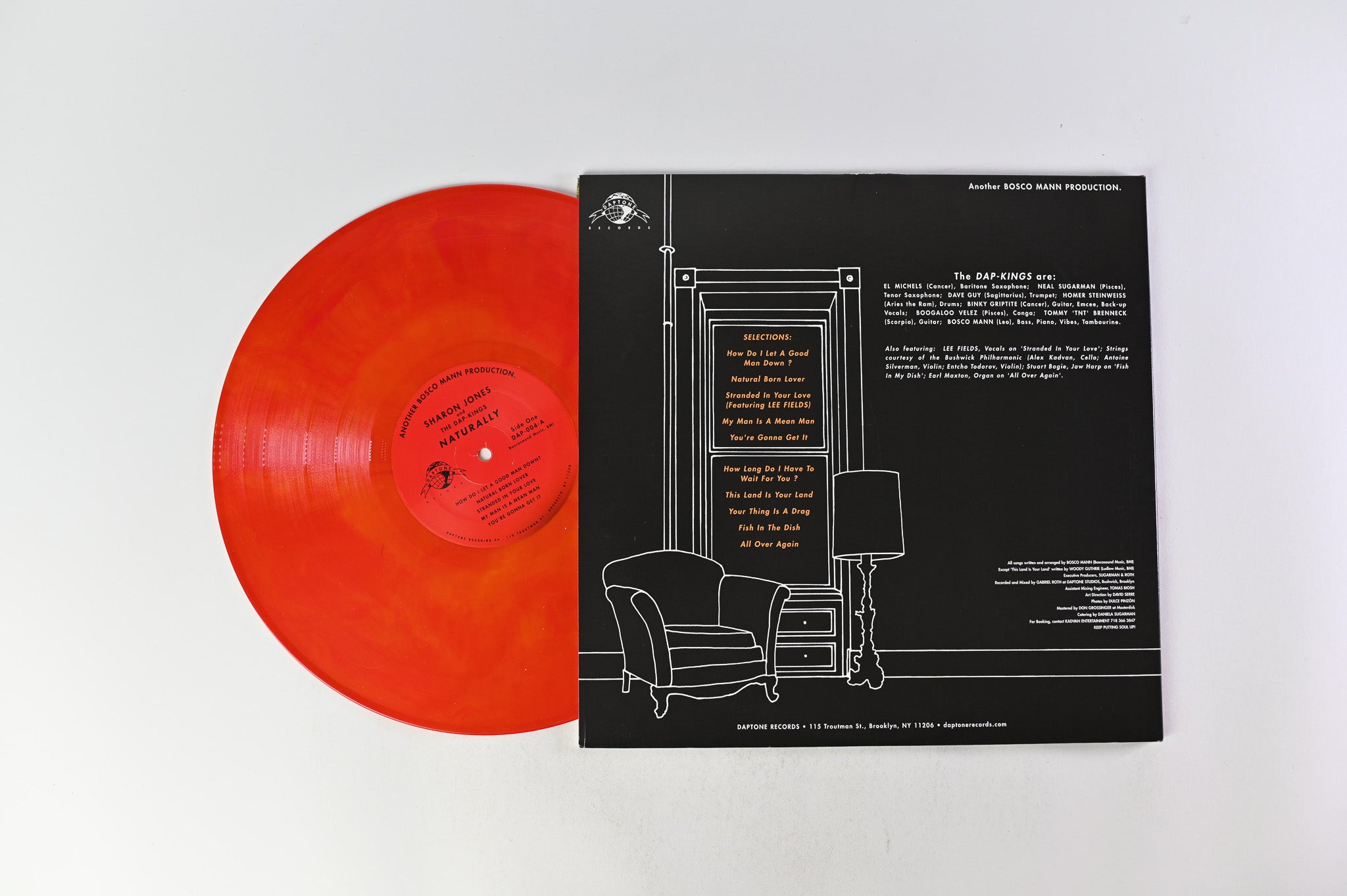 Sharon Jones & The Dap-Kings - Naturally on Daptone Records - Red/Yellow Swirl