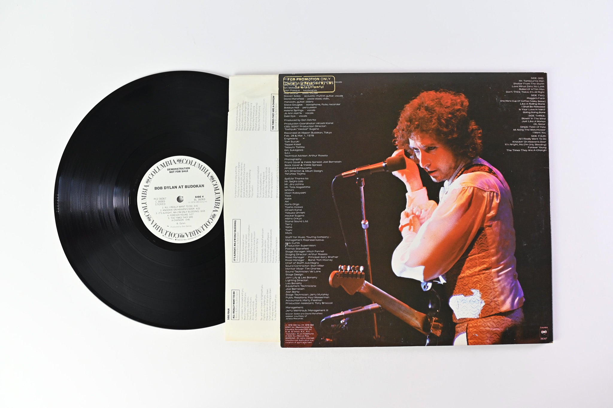 Bob Dylan - Bob Dylan At Budokan on Columbia Promo