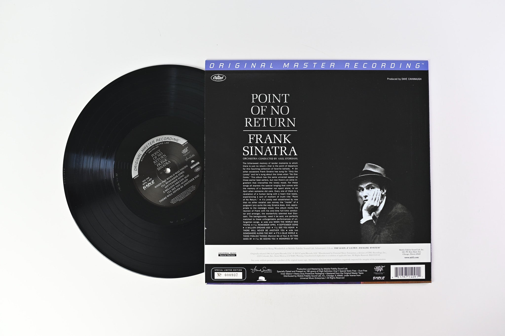 Frank Sinatra - Point Of No Return Mobile Fidelity Ultra Analog Ltd Numbered