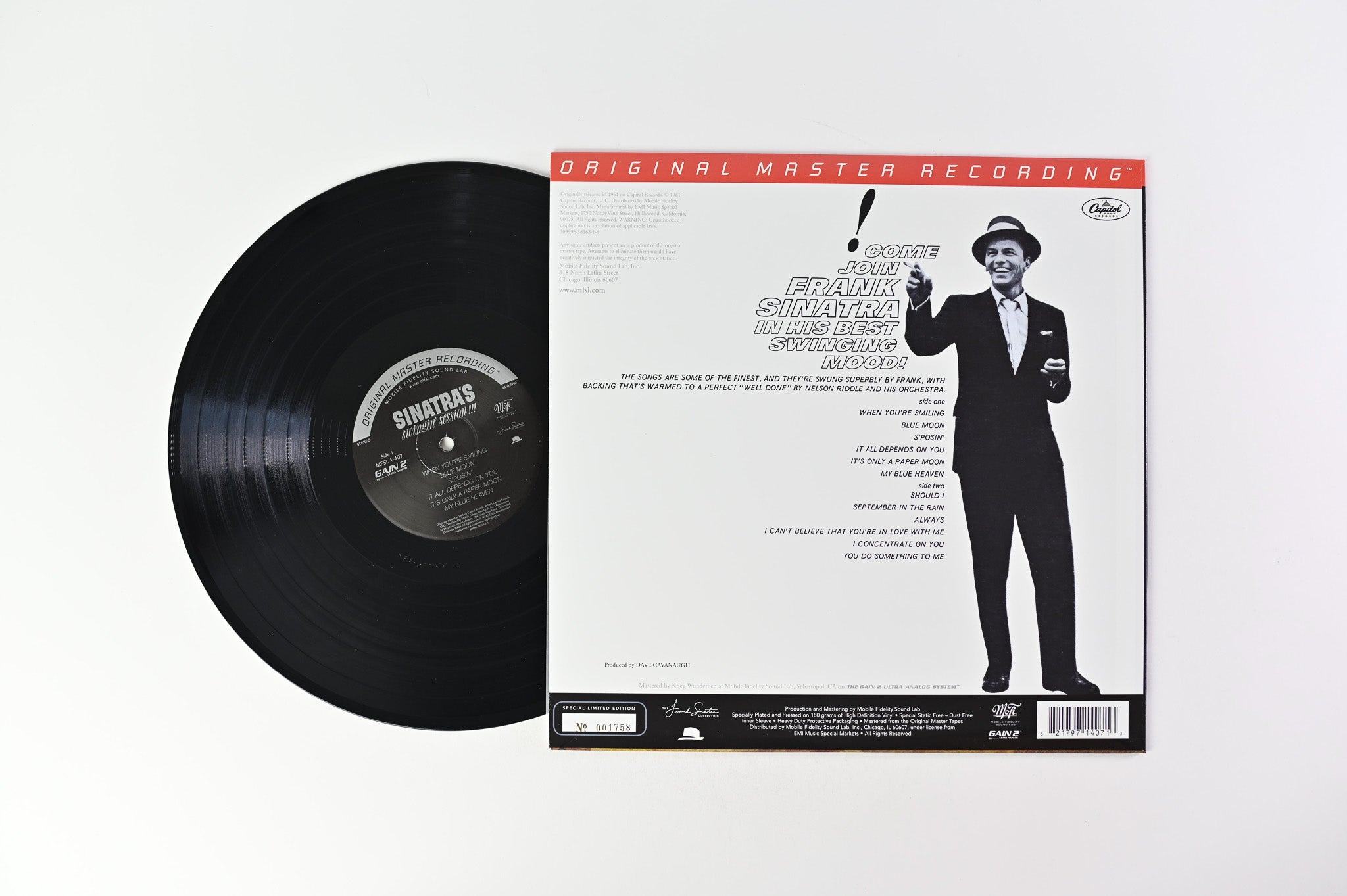 Frank Sinatra - Sinatra's Swingin' Session!!! Mobile Fidelity Ultra Analog Ltd Numbered Reissue