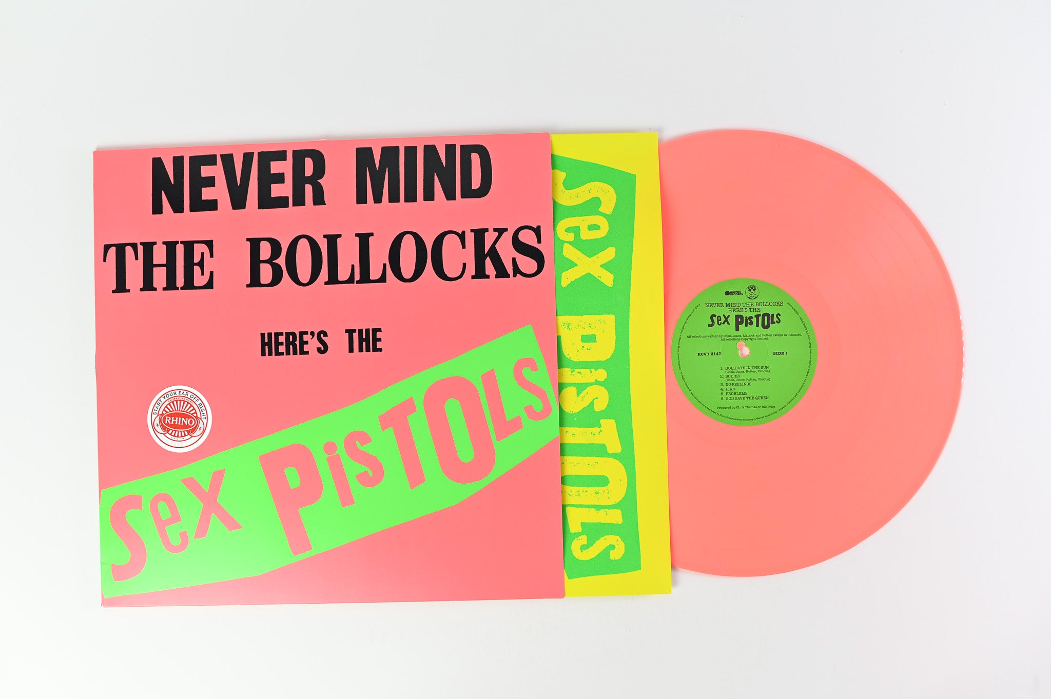 Sex Pistols - Never Mind The Bollocks Here's The Sex Pistols on Warner Rhino Ltd Pink Vinyl Reissue
