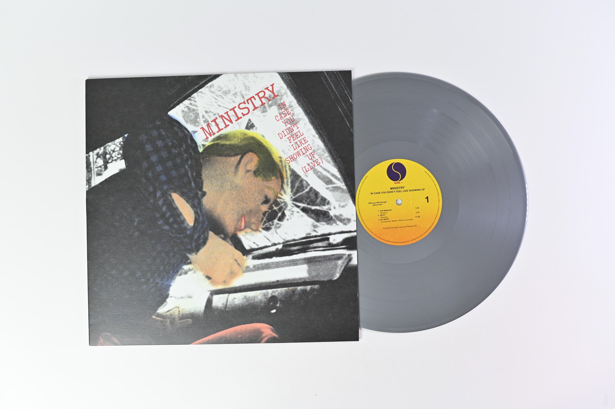 Ministry - In Case You Didn't Feel Like Showing Up (Live) on Music on Vinyl Ltd Numbered Silver Reissue
