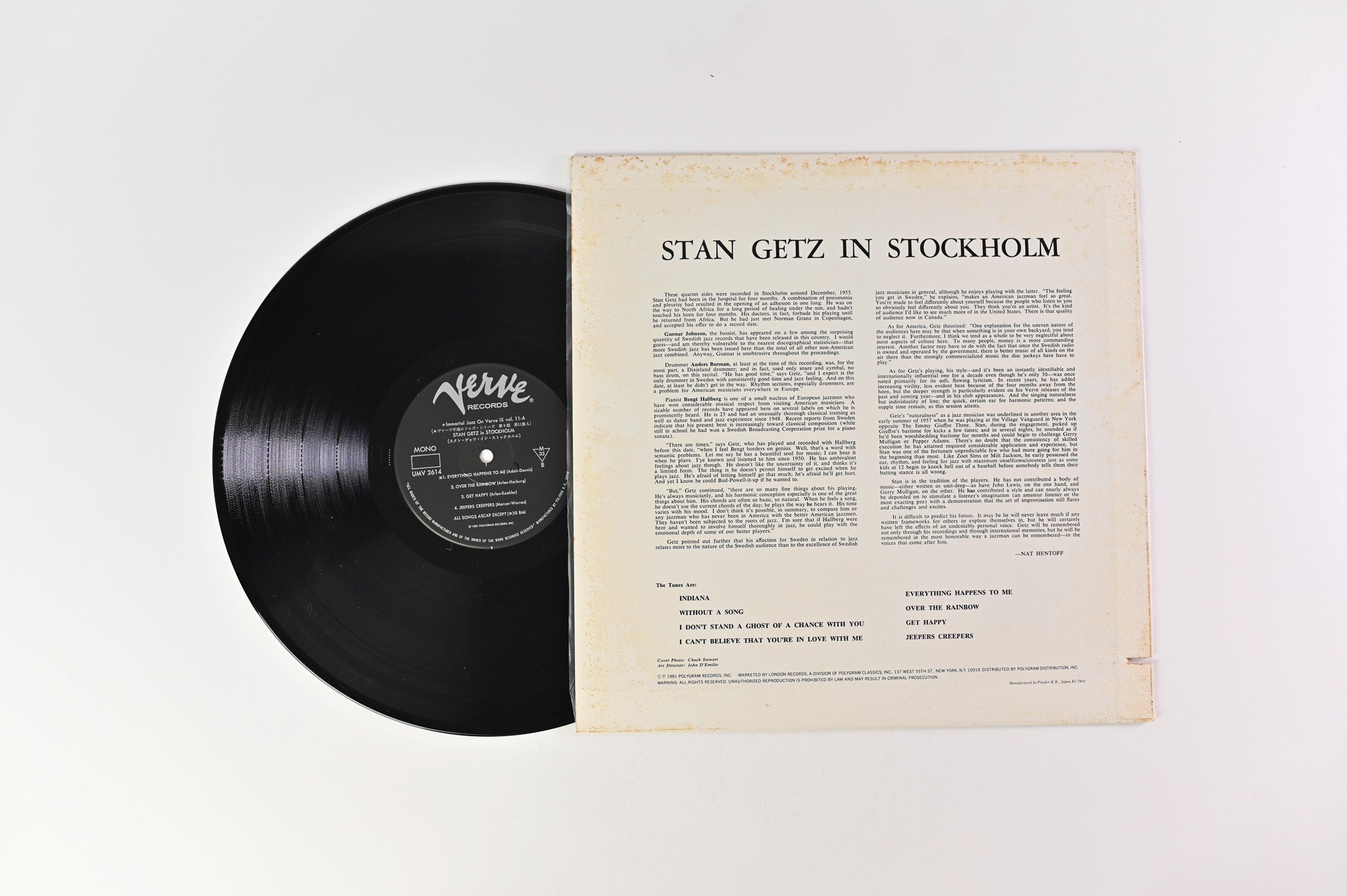 Stan Getz - In Stockholm on Verve Japan Reissue