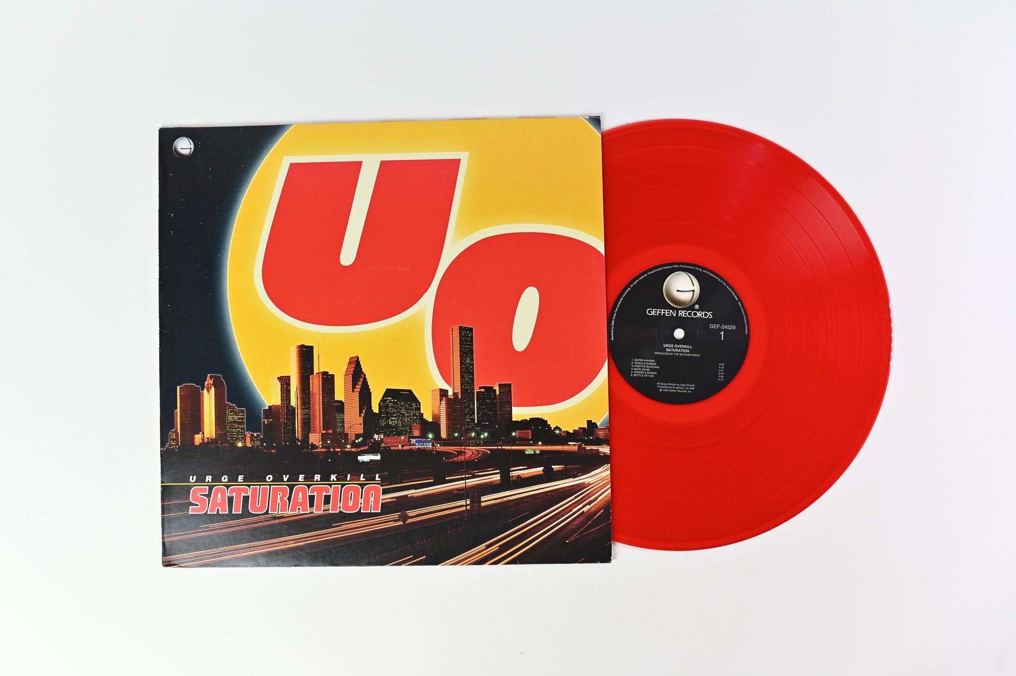 Urge Overkill - Saturation on Geffen Red Translucent