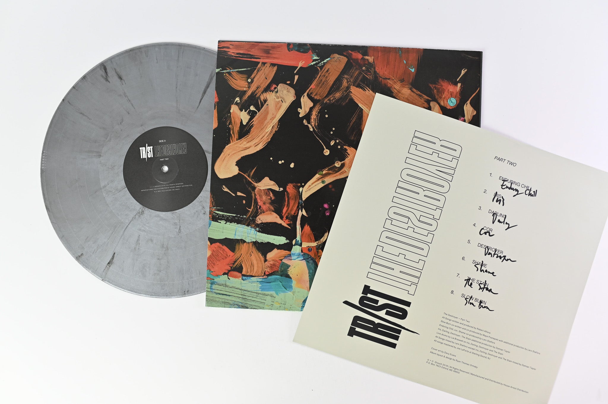 Trust - The Destroyer Part Two on Grouch Ltd Silver/Grey/Black Splatter