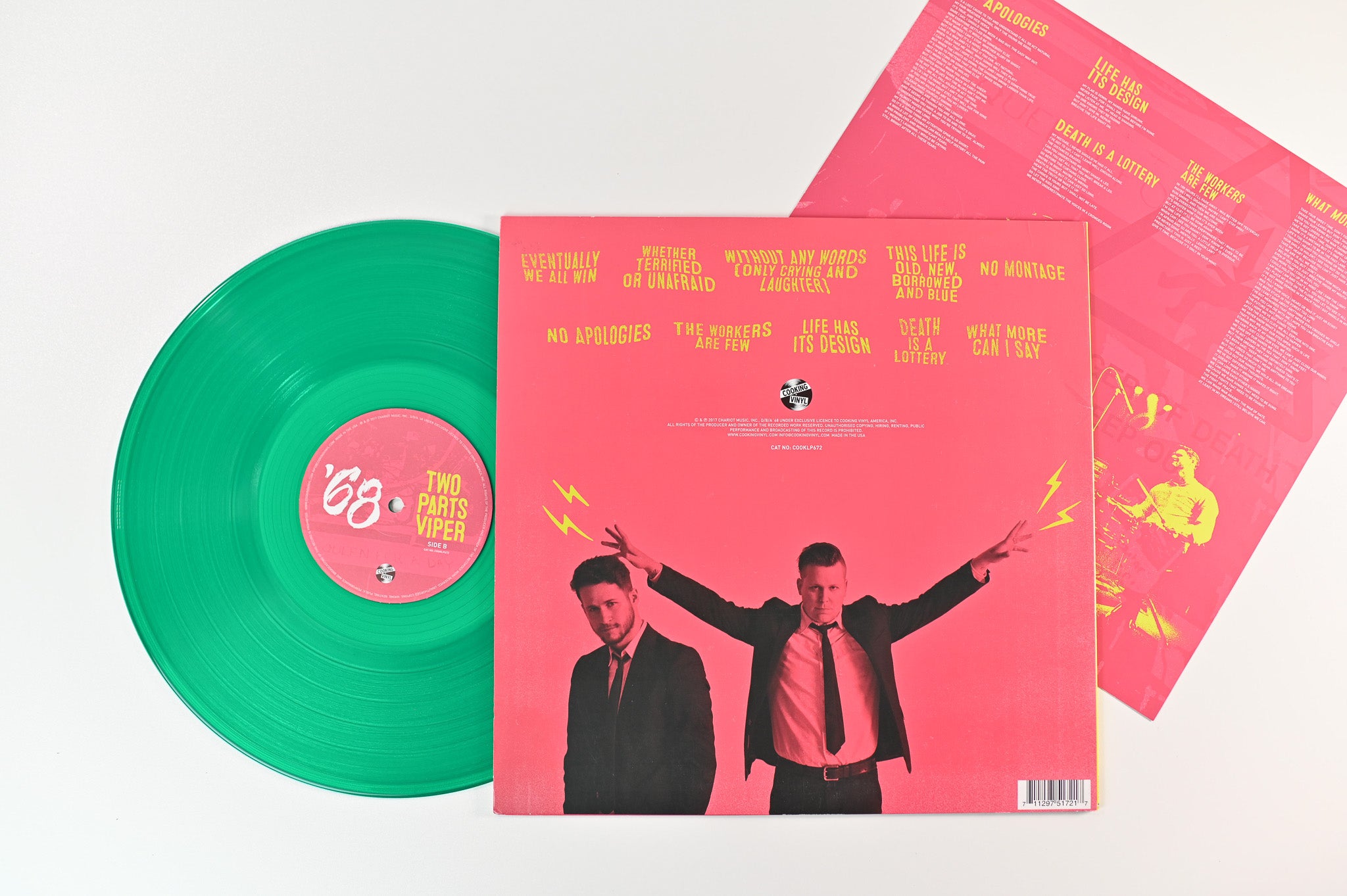 68 - Two Parts Viper on Cooking Vinyl Ltd Green Translucent