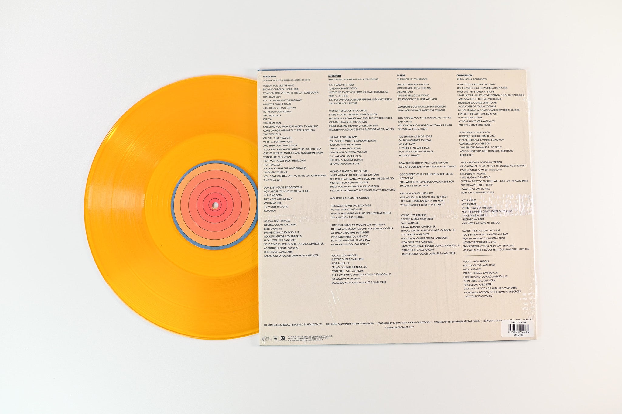 Khruangbin - Texas Sun on Dead Oceans Ltd Orange Translucent