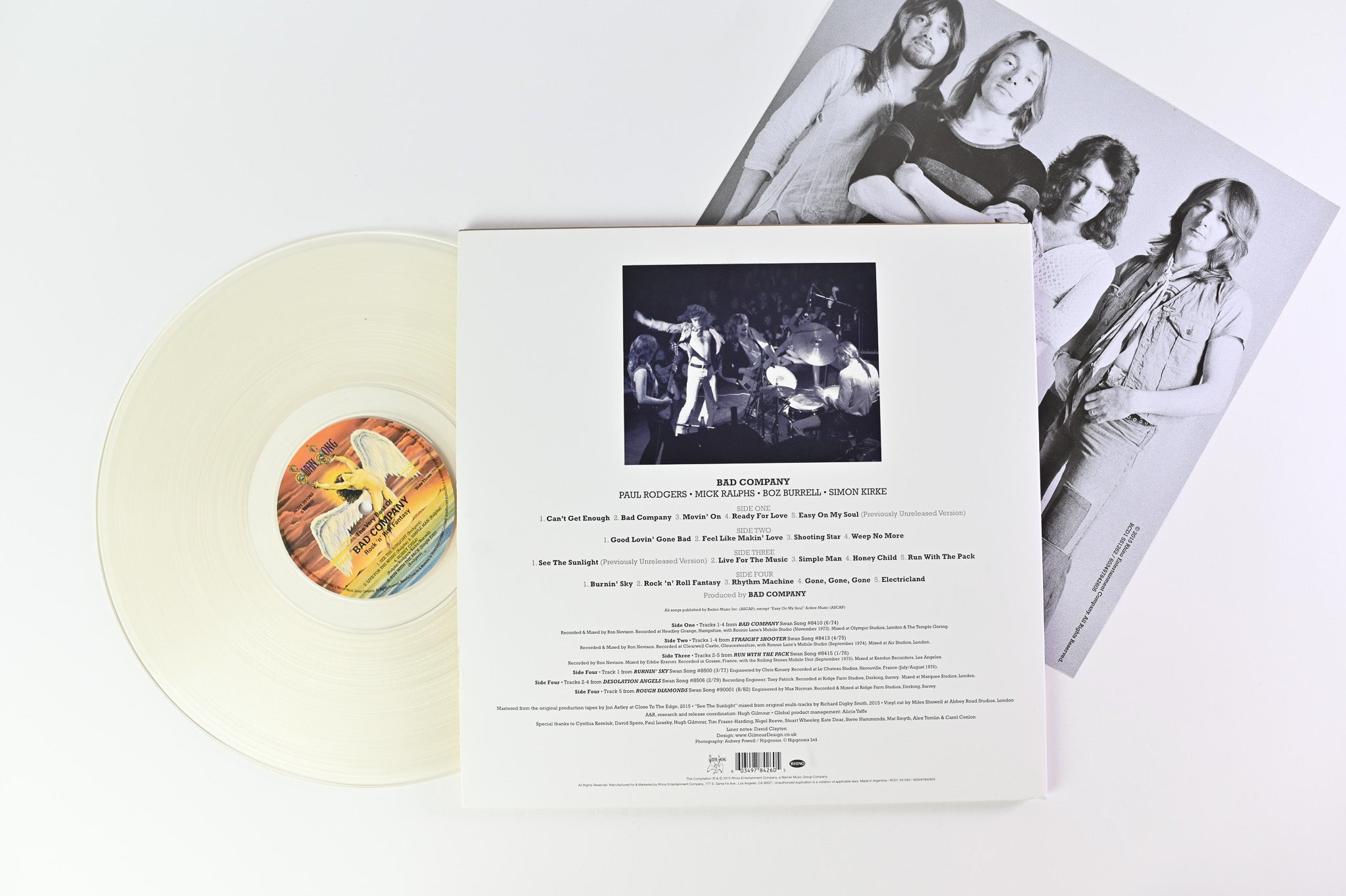 Bad Company - Rock 'n' Roll Fantasy The Very Best Of Bad Company on Rhino - Clear Vinyl
