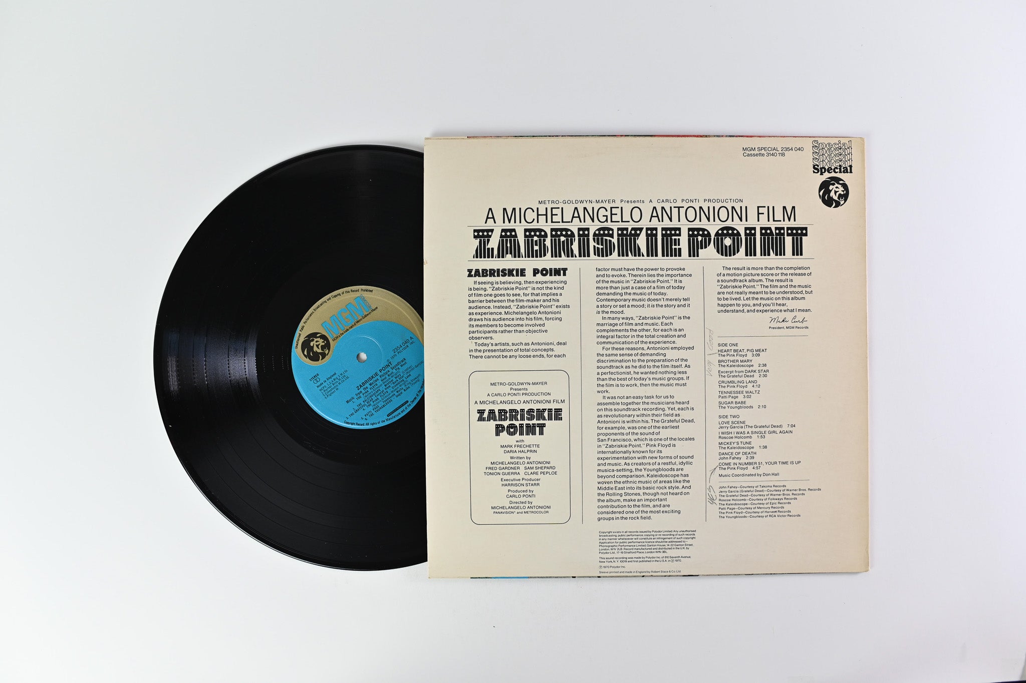 Various - Zabriskie Point on MGM Records