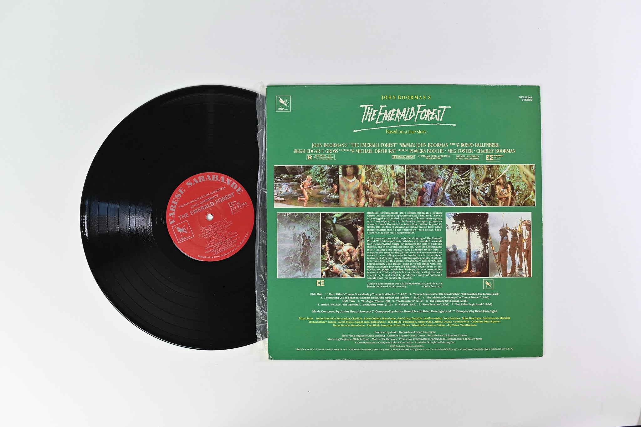 Junior Homrich - The Emerald Forest (Original Motion Picture Soundtrack) on Varese Sarabande