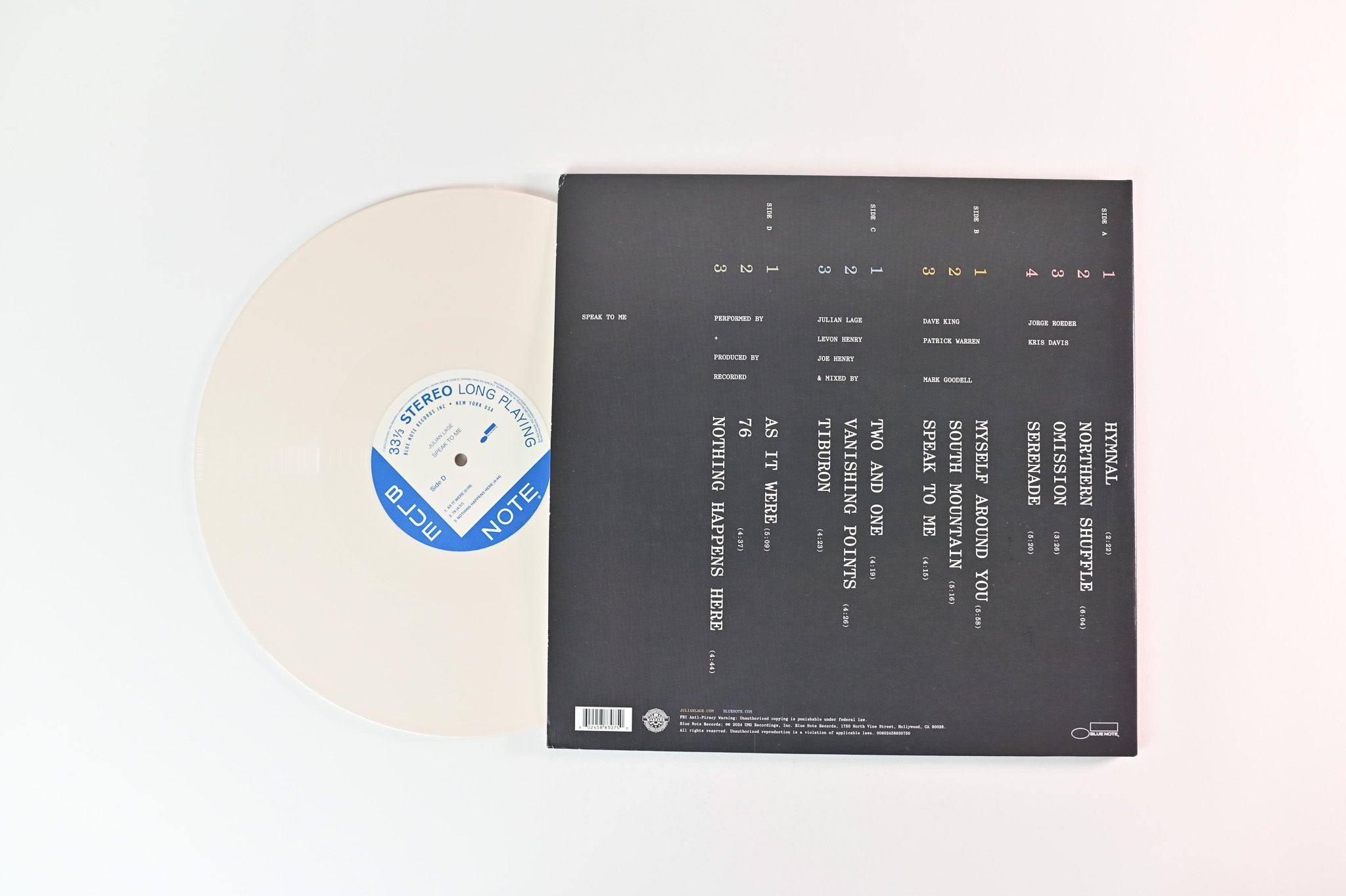 Julian Lage - Speak To Me on Blue Note - White Vinyl