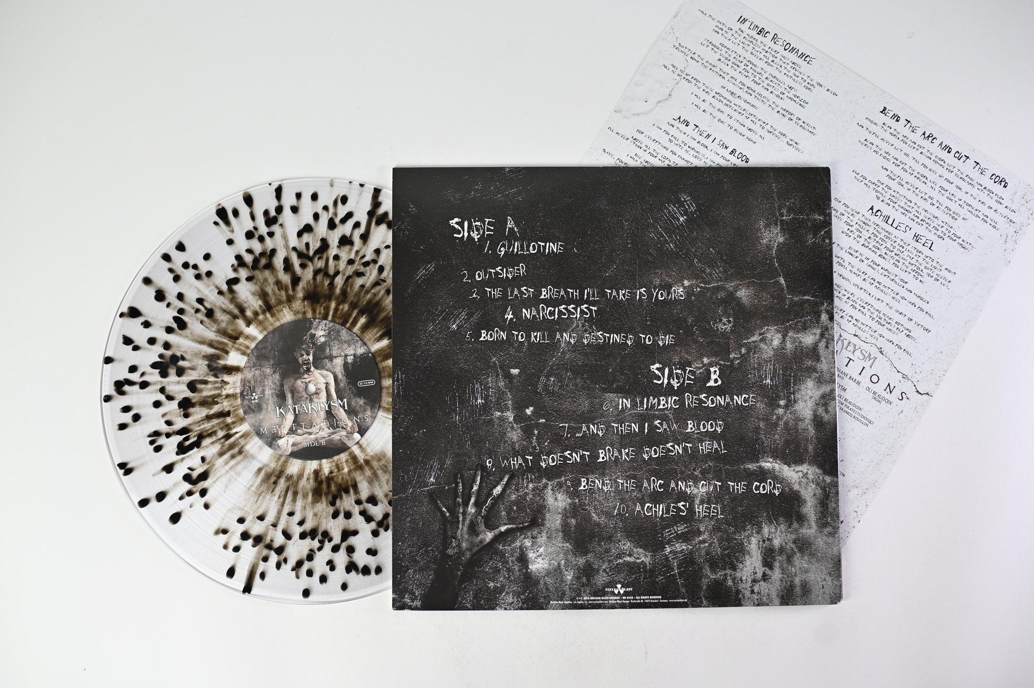 Kataklysm - Meditations on Nuclear Blast - Clear w/ Black Splatter