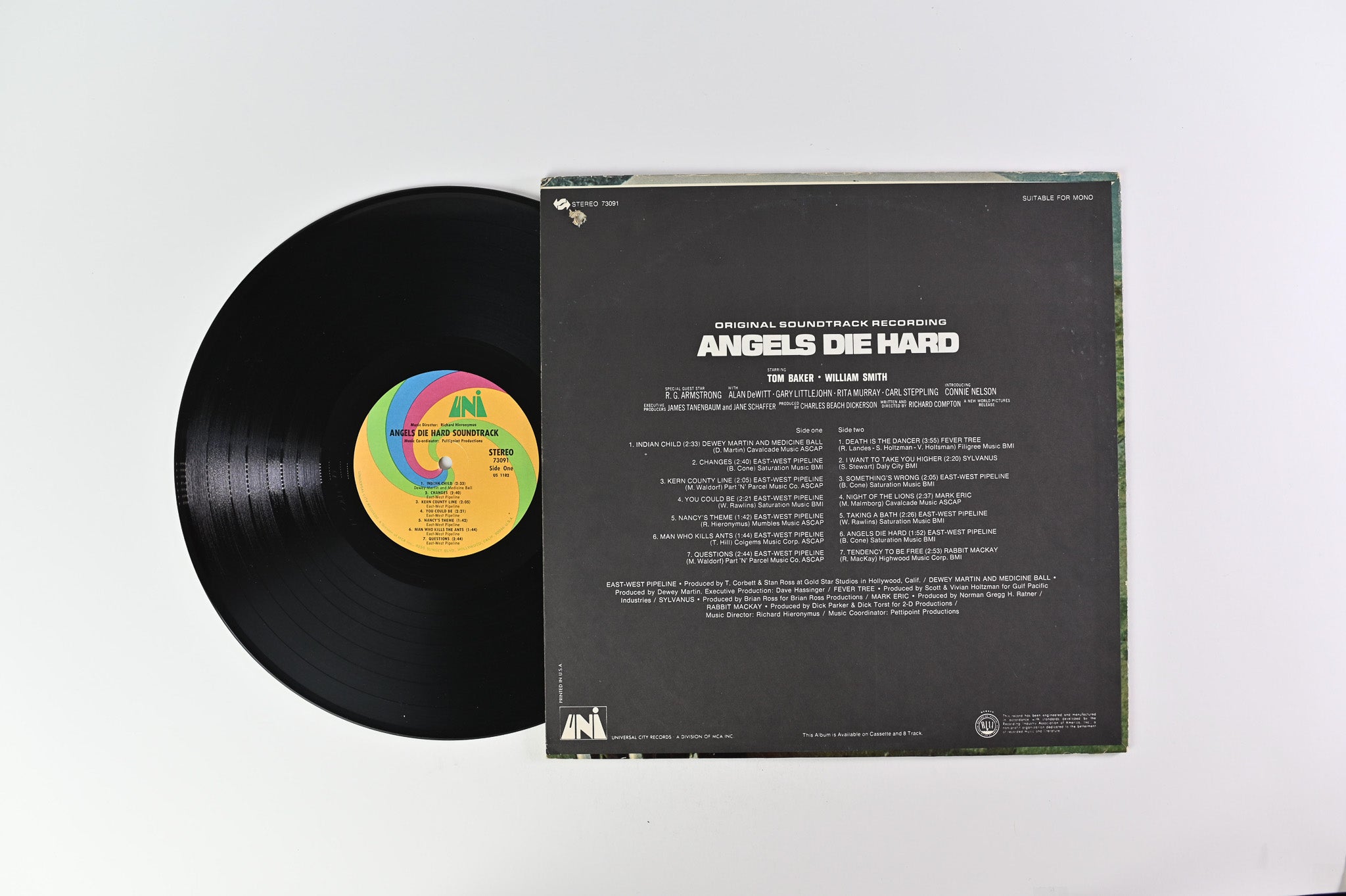 Various - Angels Die Hard (Original Soundtrack Recording) on UNI Records