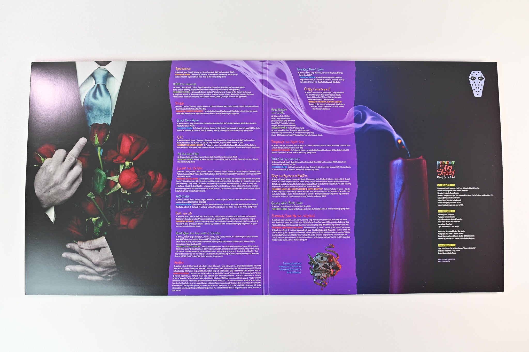 Eminem - The Death Of Slim Shady (Coup De Grâce) on Aftermath Ltd Red / Blue Opaque